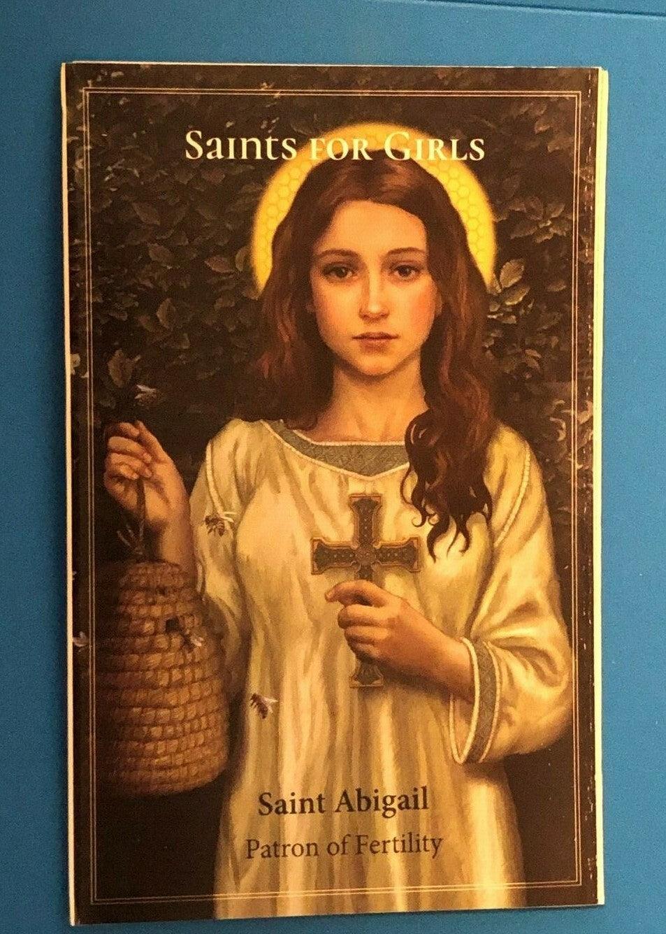 Saints for Girls Prayer Pocket Folder by Bob and Penny Lord, featuring Christian holy card collectibles for spiritual inspiration.