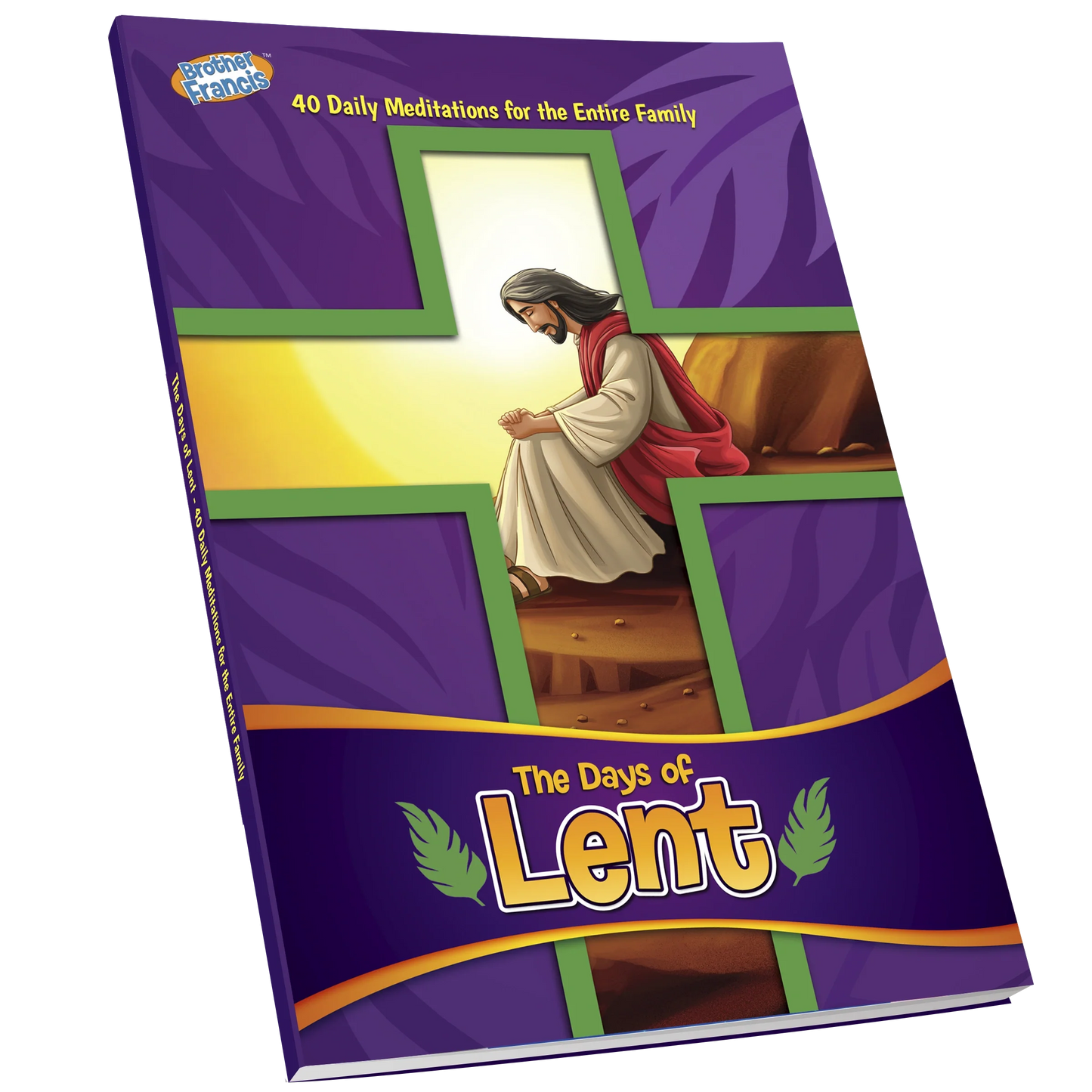 Brother Francis The Days of Lent Reader book with illustrated cover featuring religious imagery and spiritual reflections.