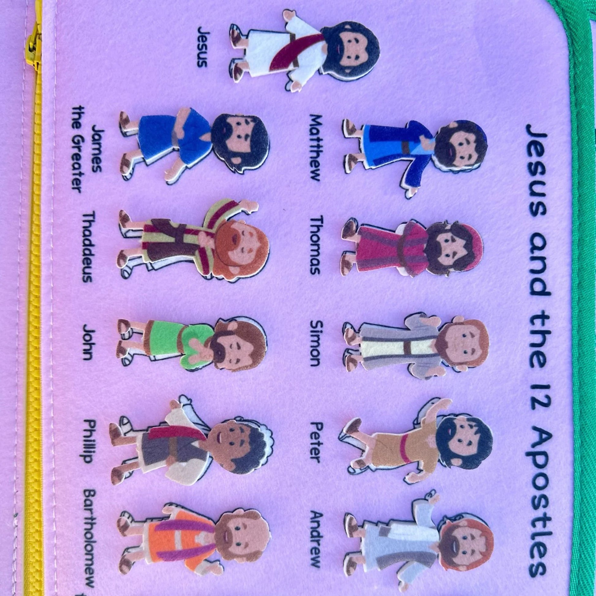 Brother Francis My Pray and Play Busy Book, a colorful felt quiet book for children with religious activities and interactive pages.