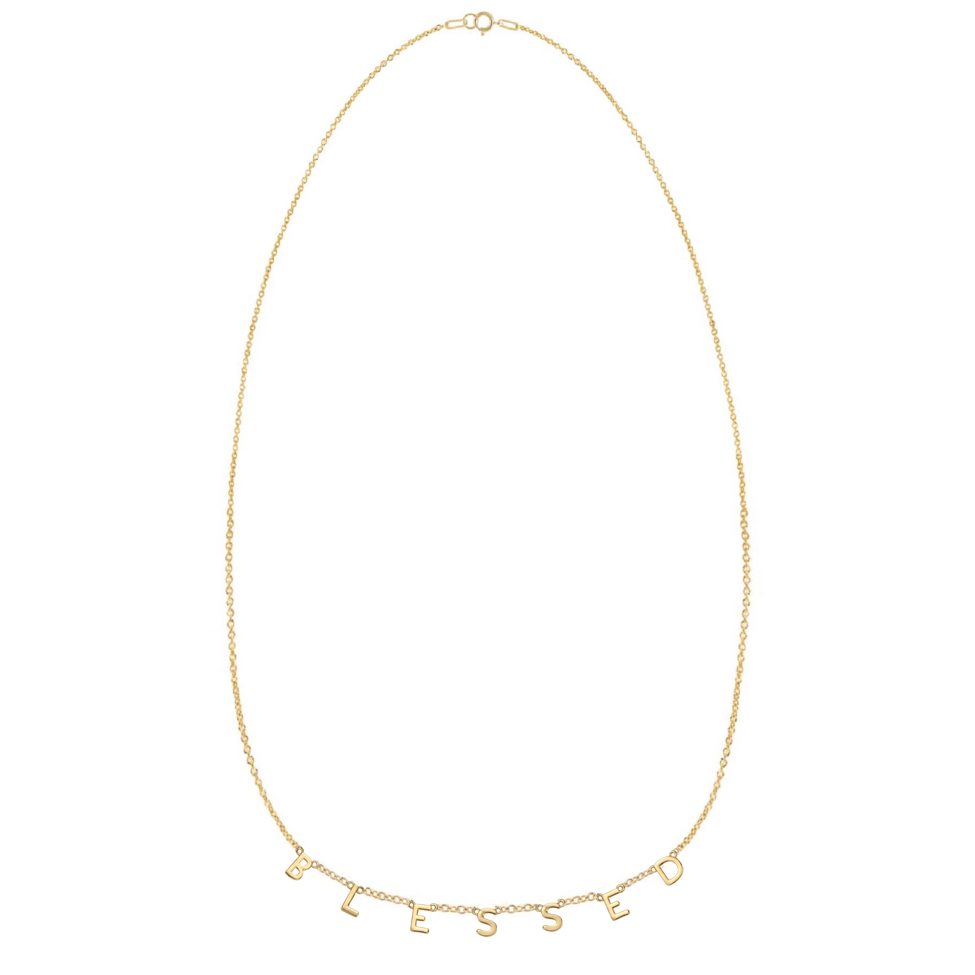 Gold-filled and sterling silver blessed necklace by AMADI Jewelry, featuring a delicate pendant on a fine chain.