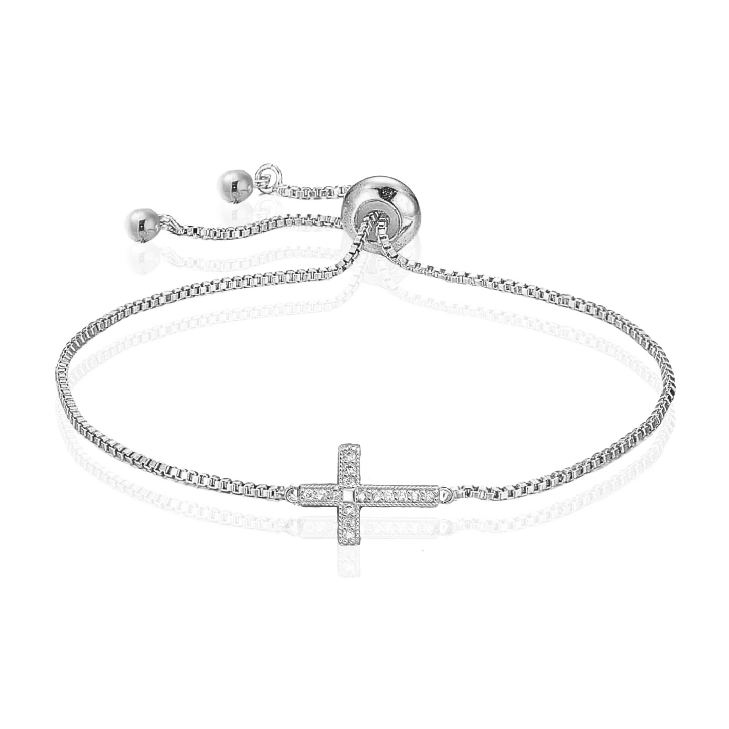Adjustable gold and silver bracelet from AMADI Jewelry featuring a sleek, minimalist design and delicate chain links.