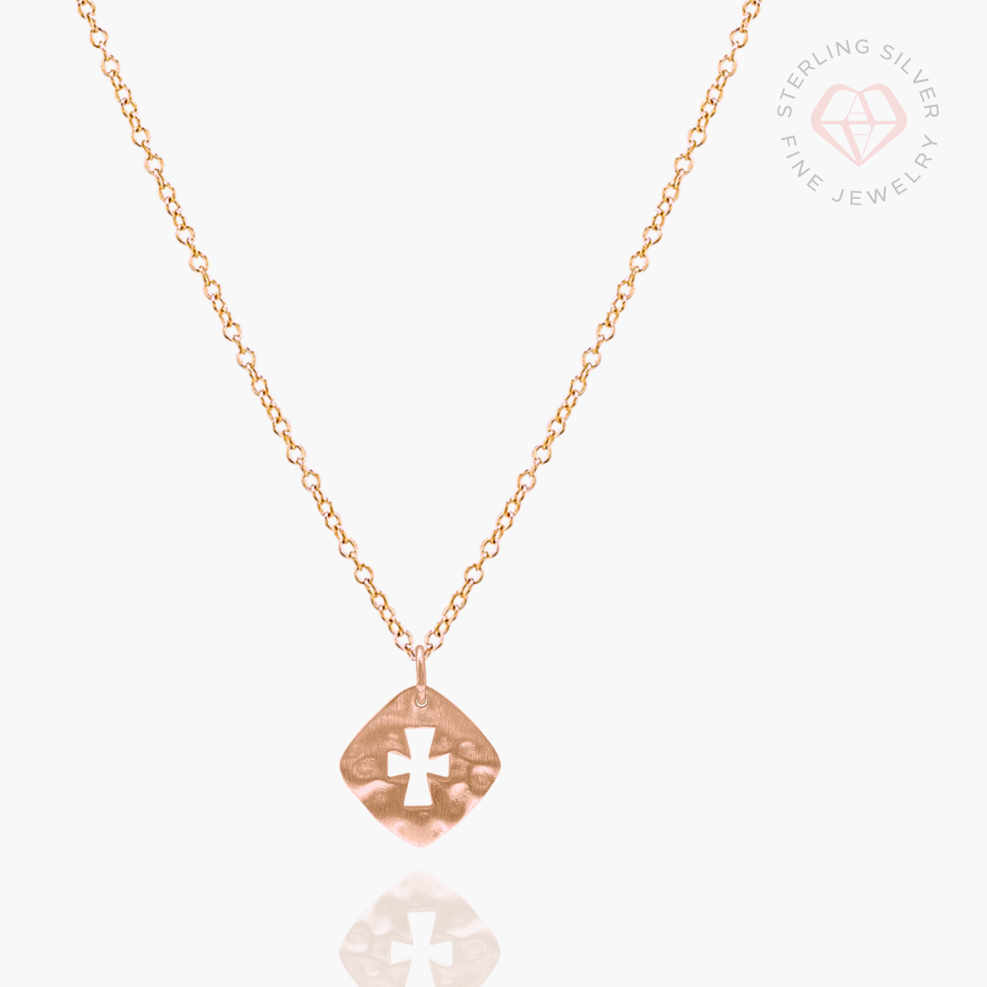 My Stronghold Necklace- Gold Vermeil & Sterling Silver - Journeys of Faith