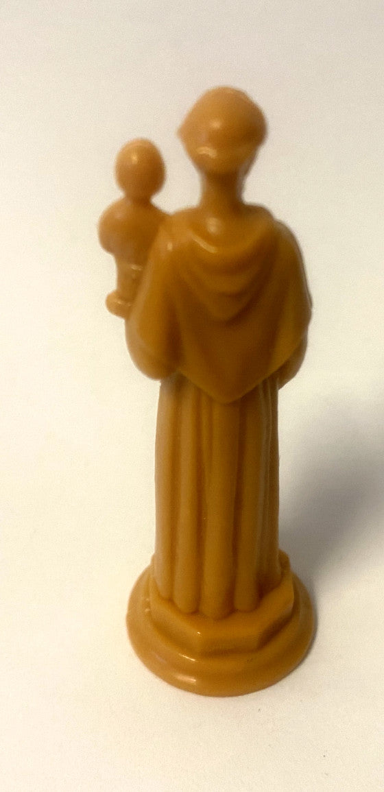Small 3-inch Saint Anthony statue by Bob and Penny Lord Journeys of Faith, Christian religious collectible figure.