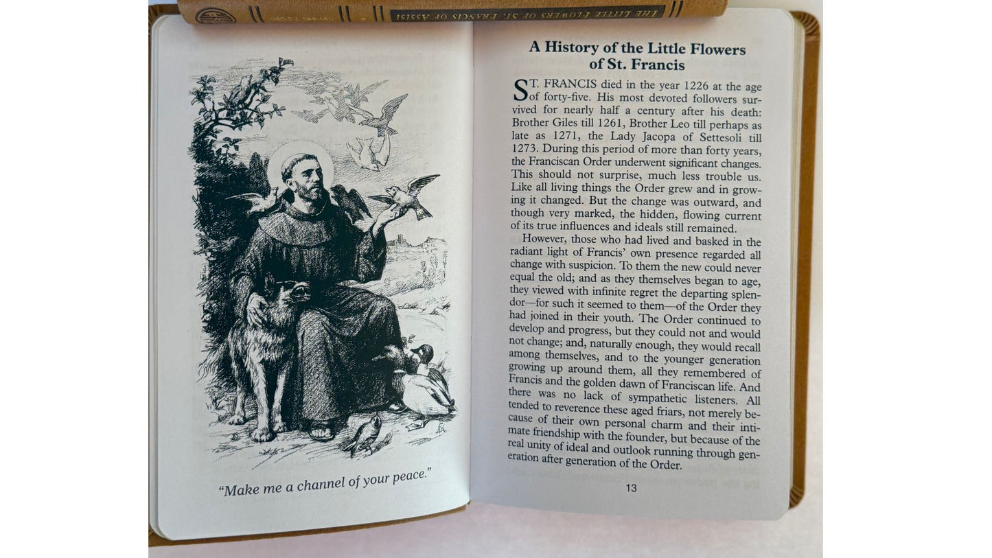 The Little Flowers of St. Francis of Assisi Leather Bound  Classic - Journeys of Faith