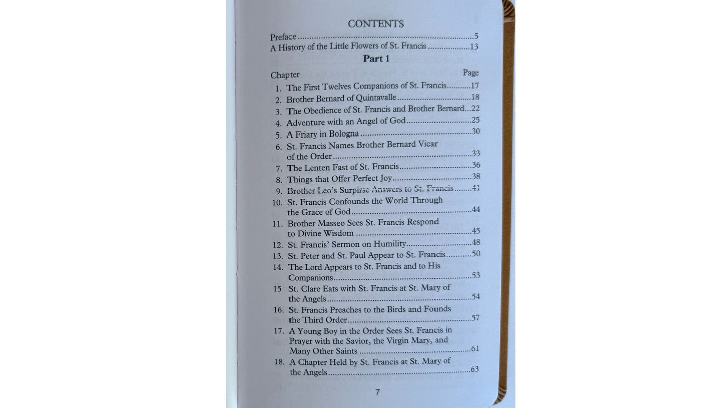 The Little Flowers of St. Francis of Assisi Leather Bound  Classic - Journeys of Faith
