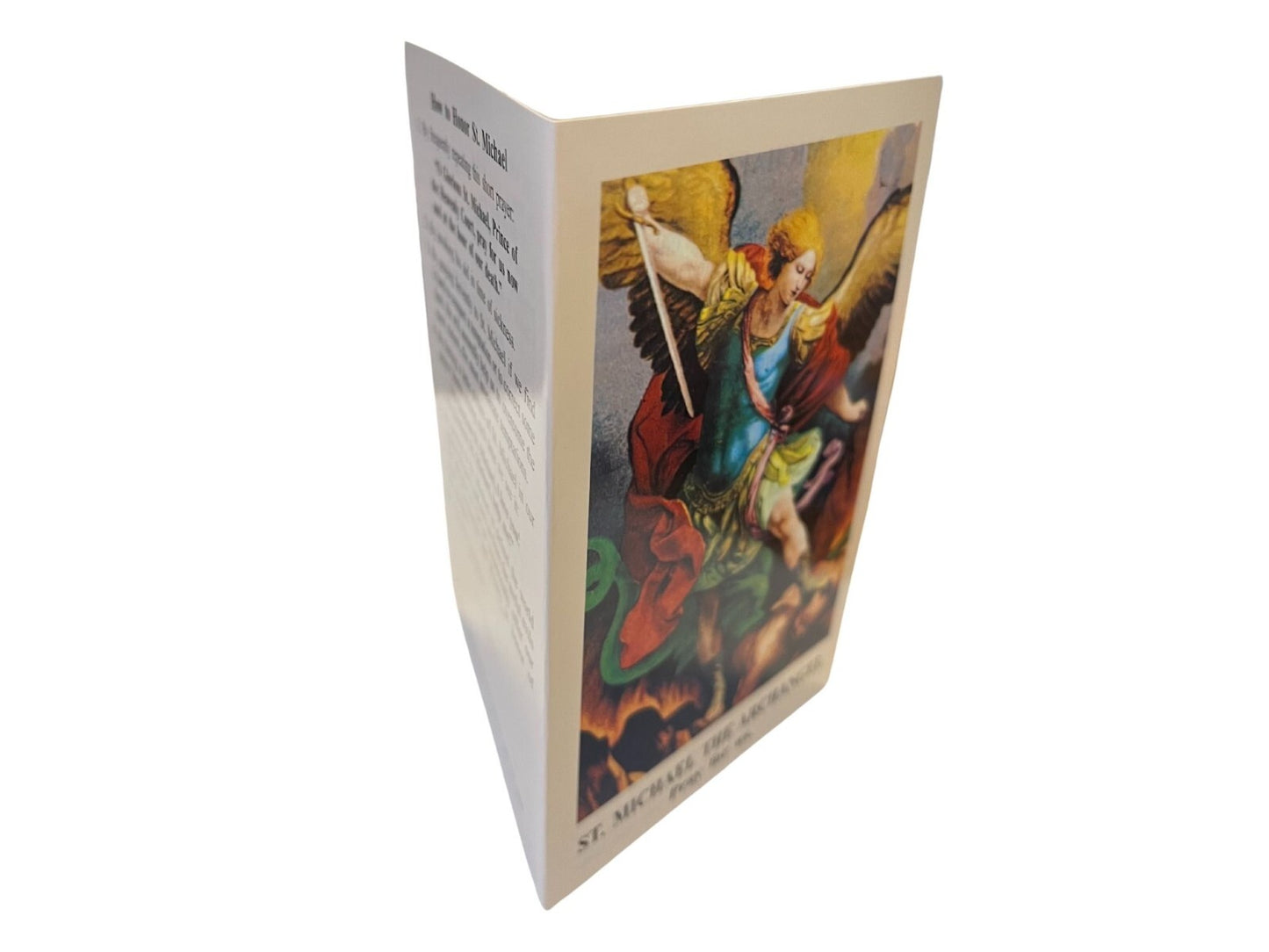Saint Michael Prayer Card - Journeys of Faith