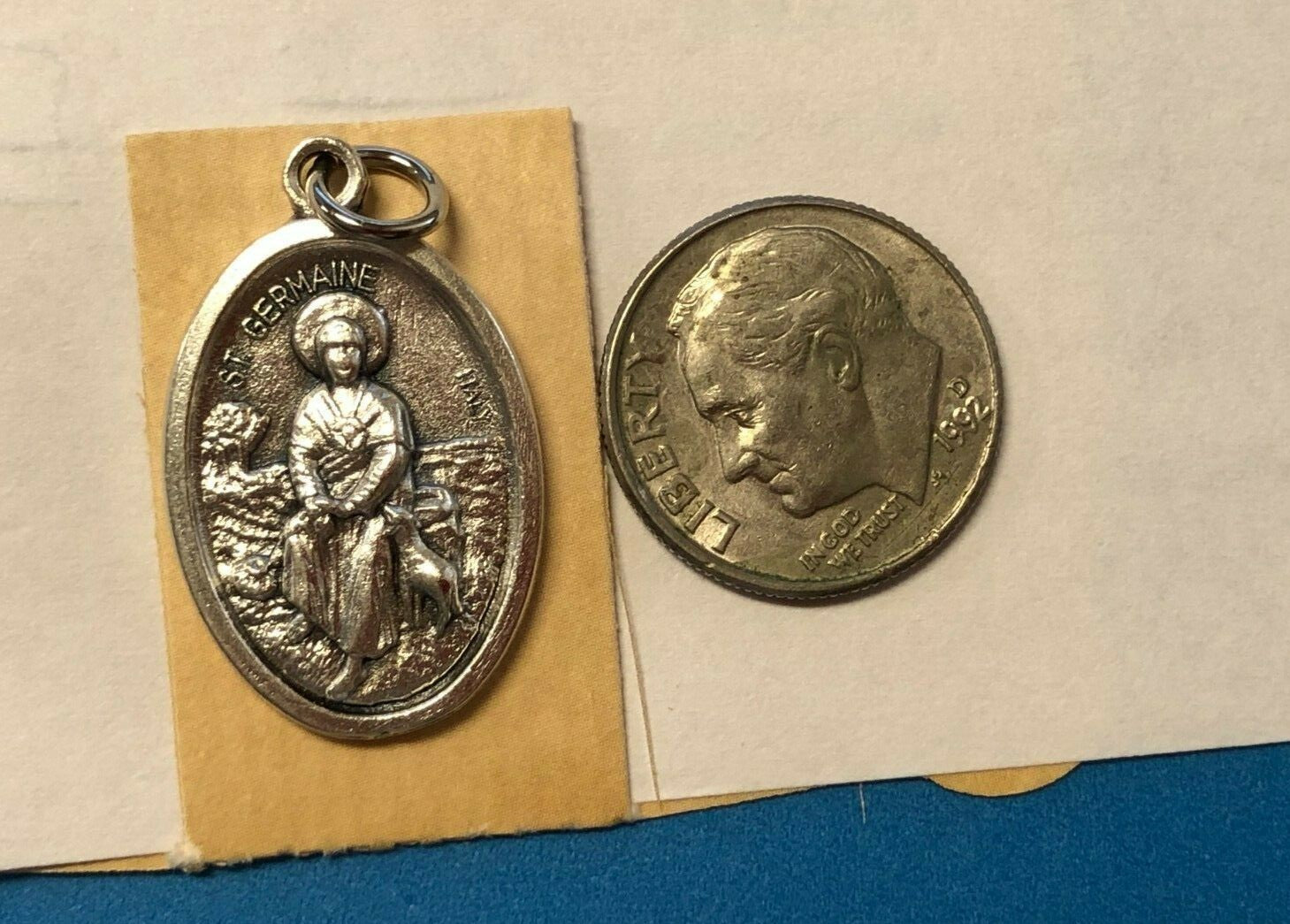 Saint Germaine de Pibrac (Patron of  Disabled) Prayer Card + Medal, New#PCM-016 - Journeys of Faith
