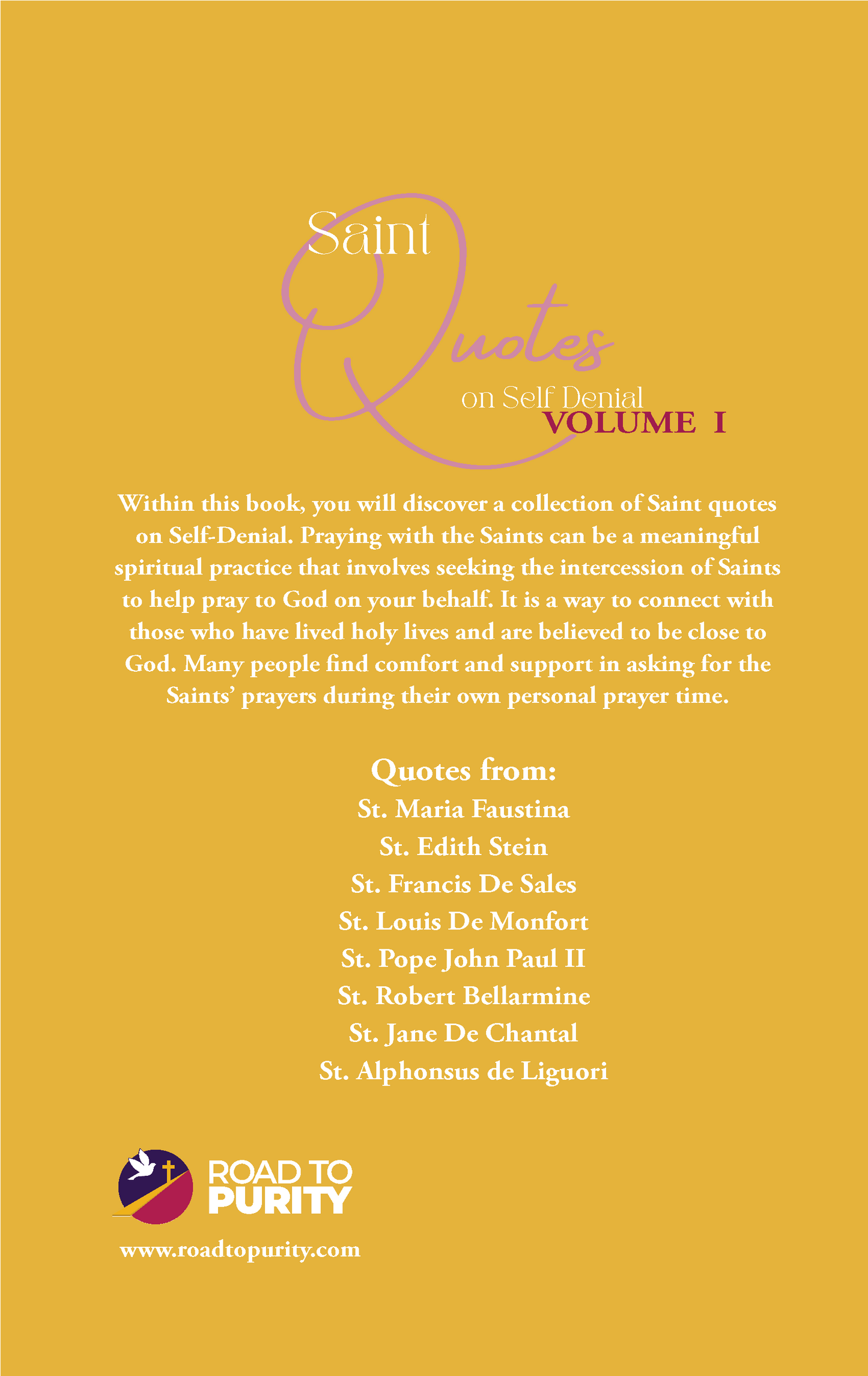 Saint Quotes on Self-Denial Volume 1 (C) - Journeys of Faith