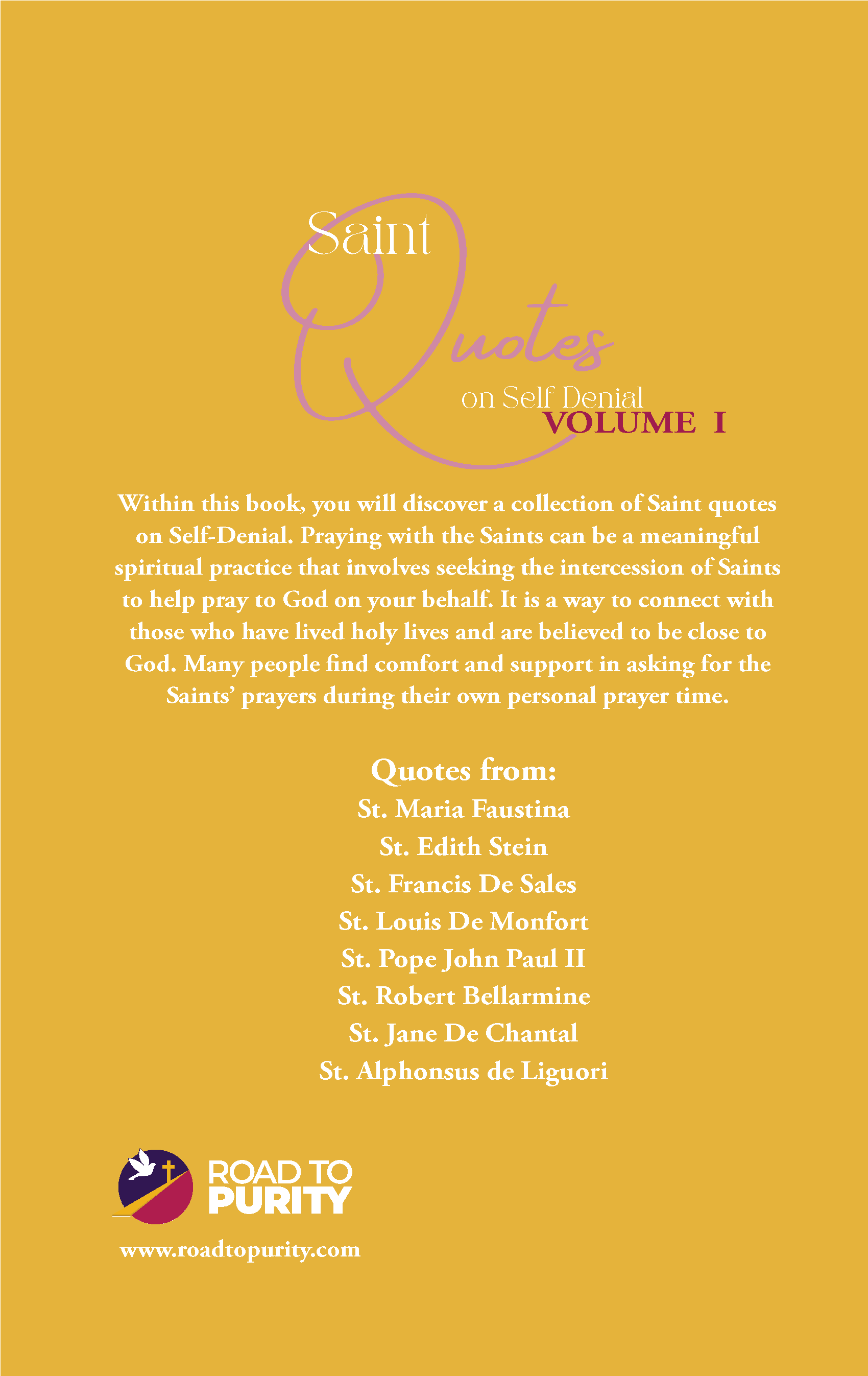 Saint Quotes on Self-Denial Volume 1 (C) - Journeys of Faith