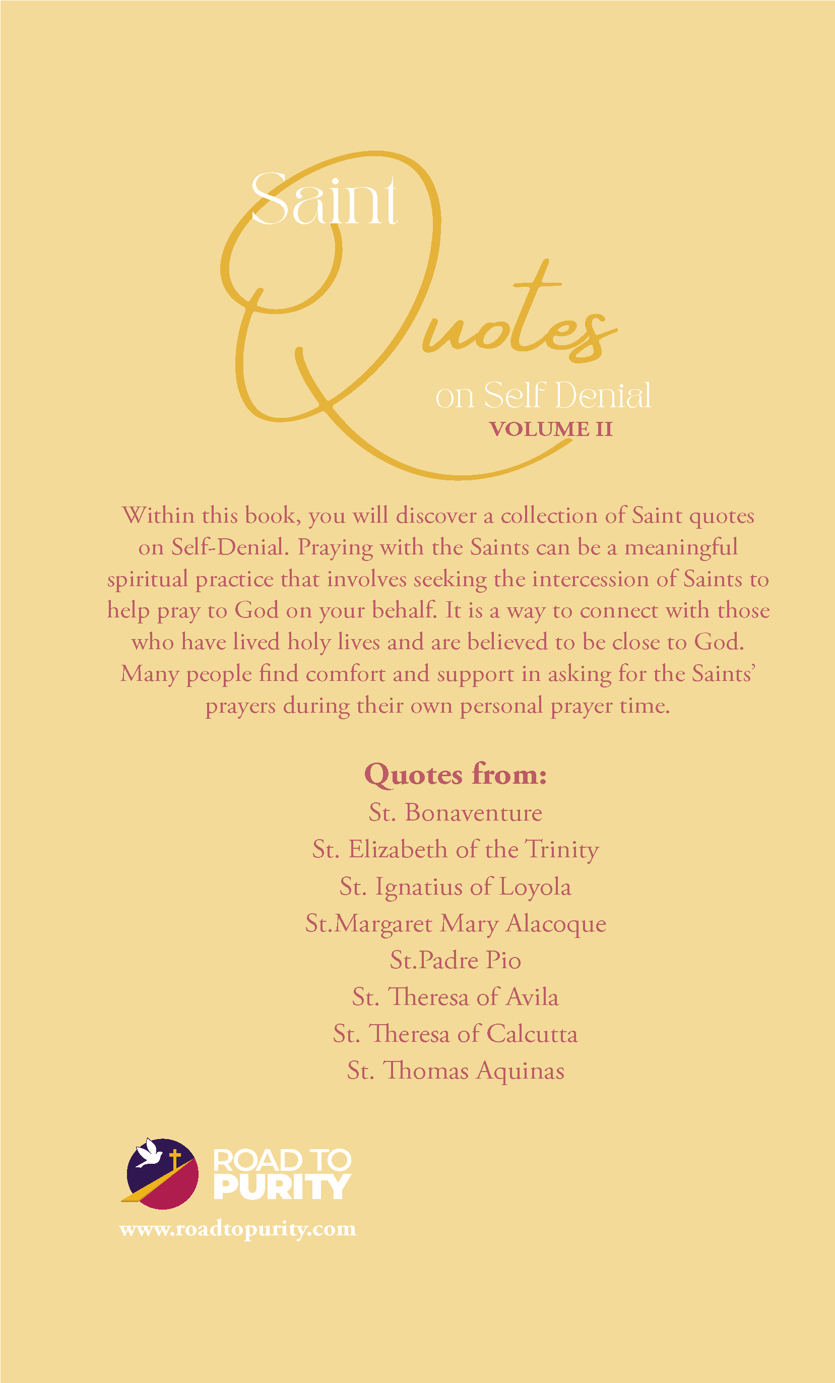 Saint Quotes on Self-Denial Volume 2 (C) - Journeys of Faith