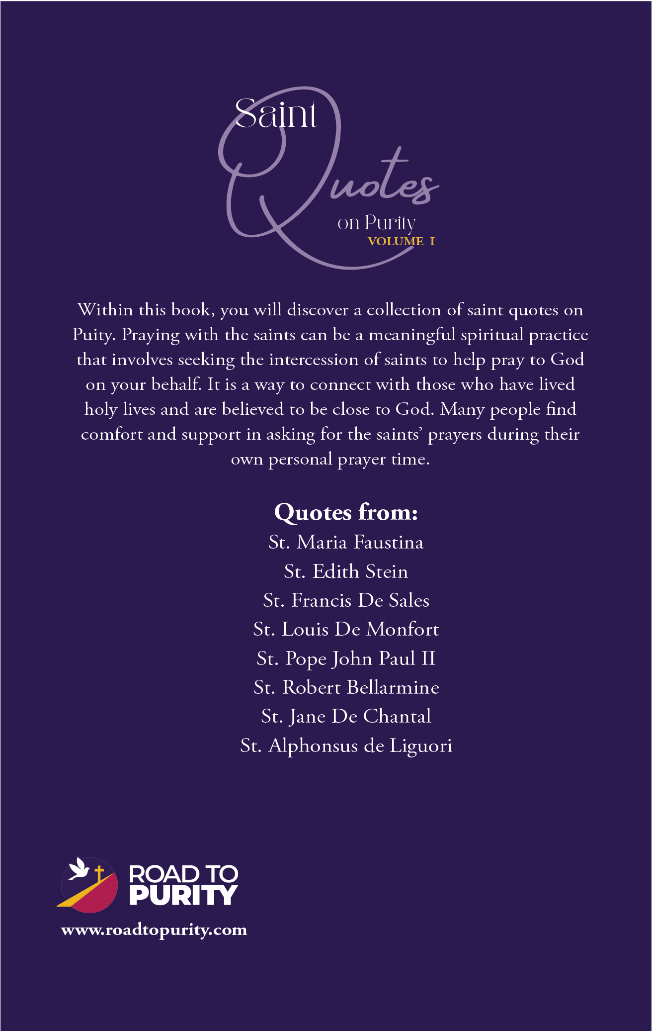 Saint Quotes on Purity Volume 1 (C) - Journeys of Faith