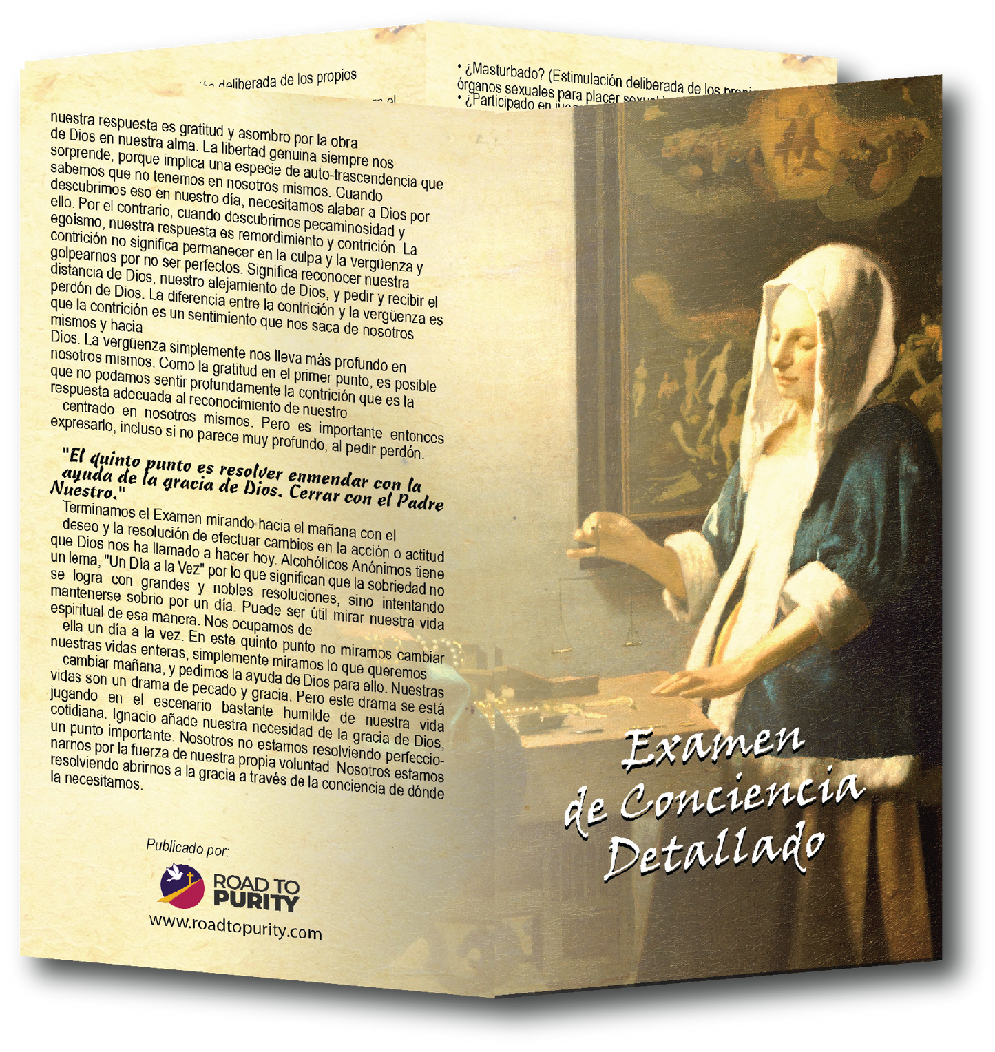 Detailed Examination of Conscience - Prayer Card -SPANISH (c) - Journeys of Faith