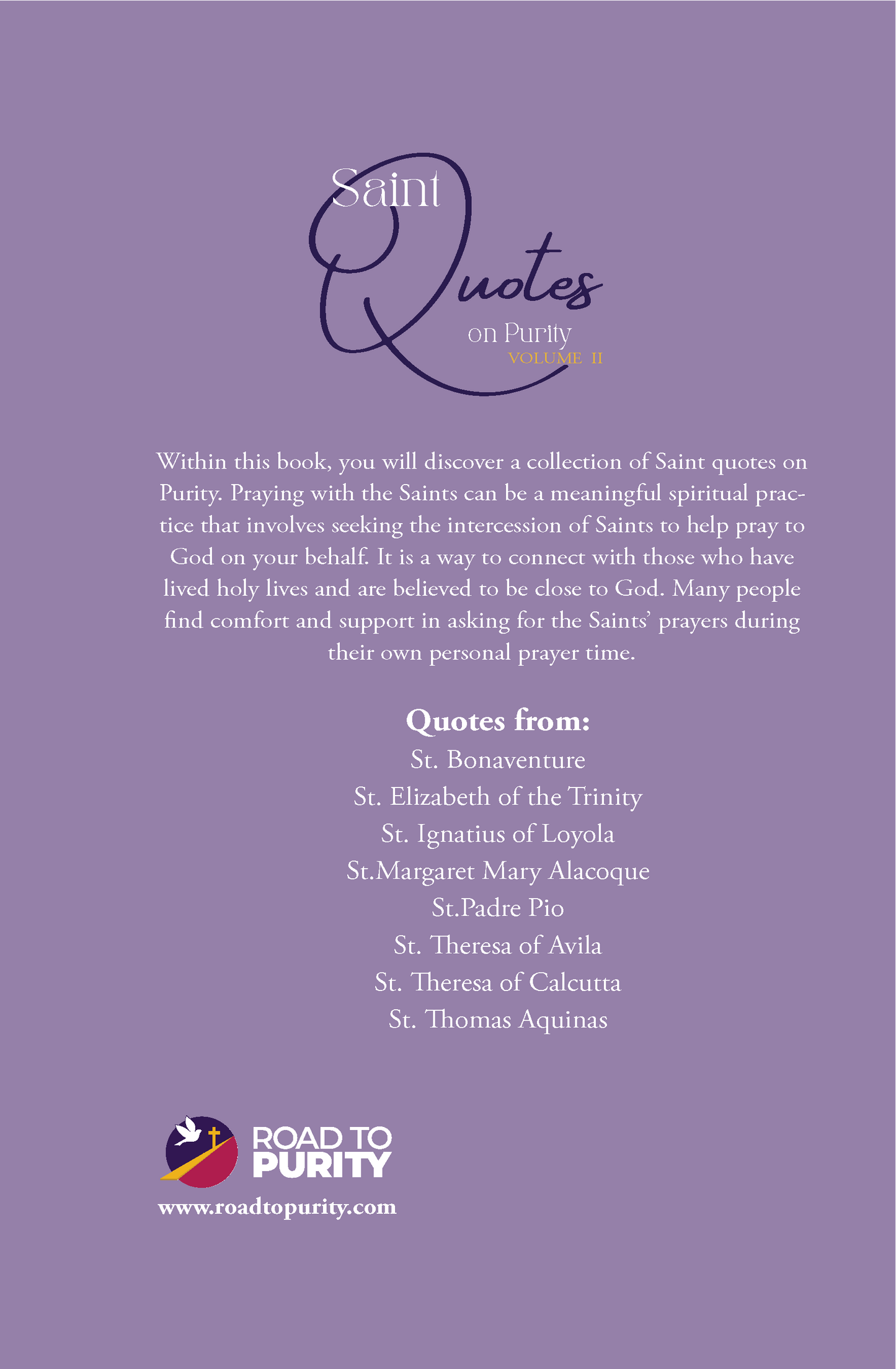 Saint Quotes on Purity Volume 2 (C) - Journeys of Faith