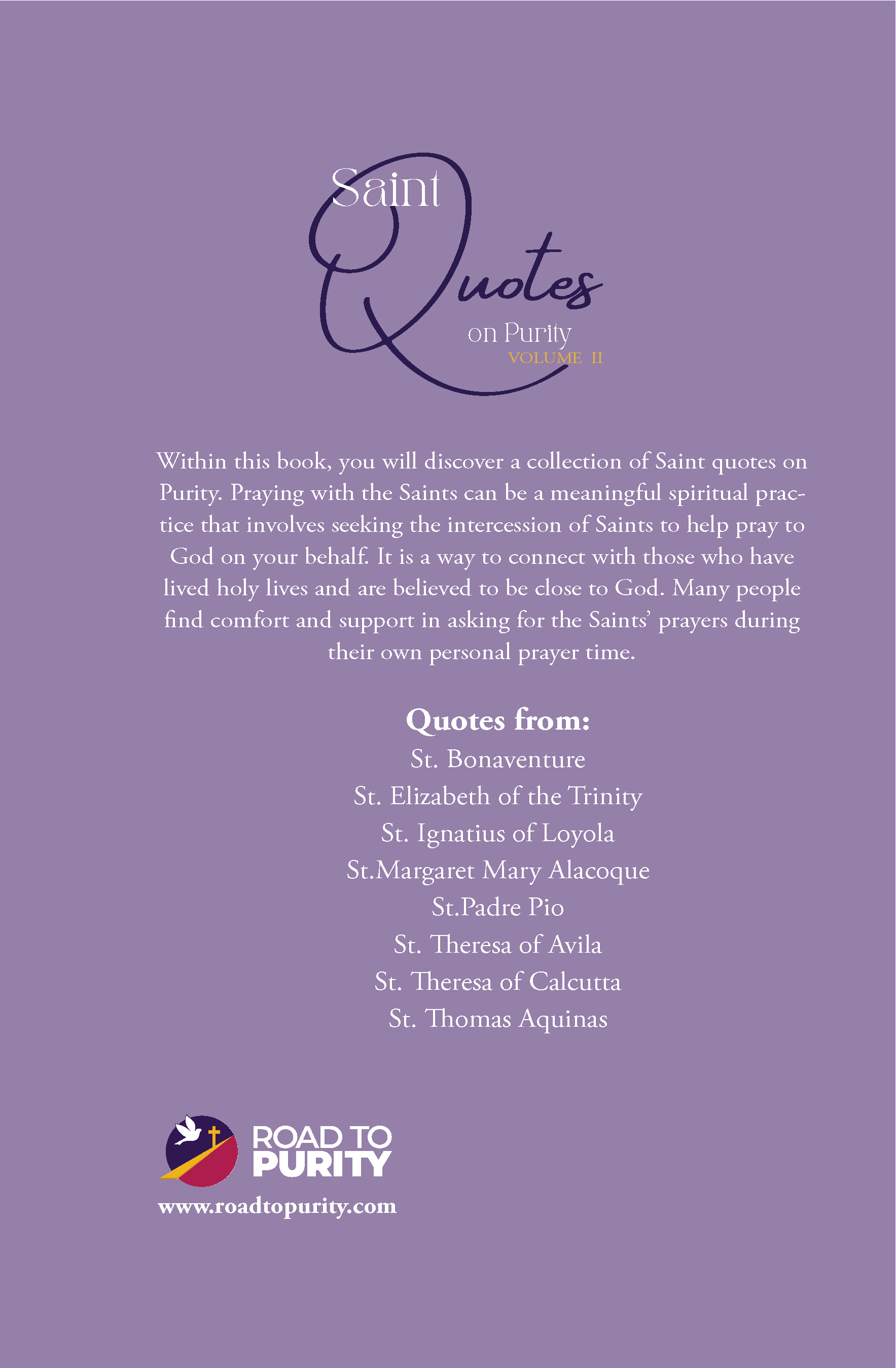 Saint Quotes on Purity Volume 2 (C) - Journeys of Faith