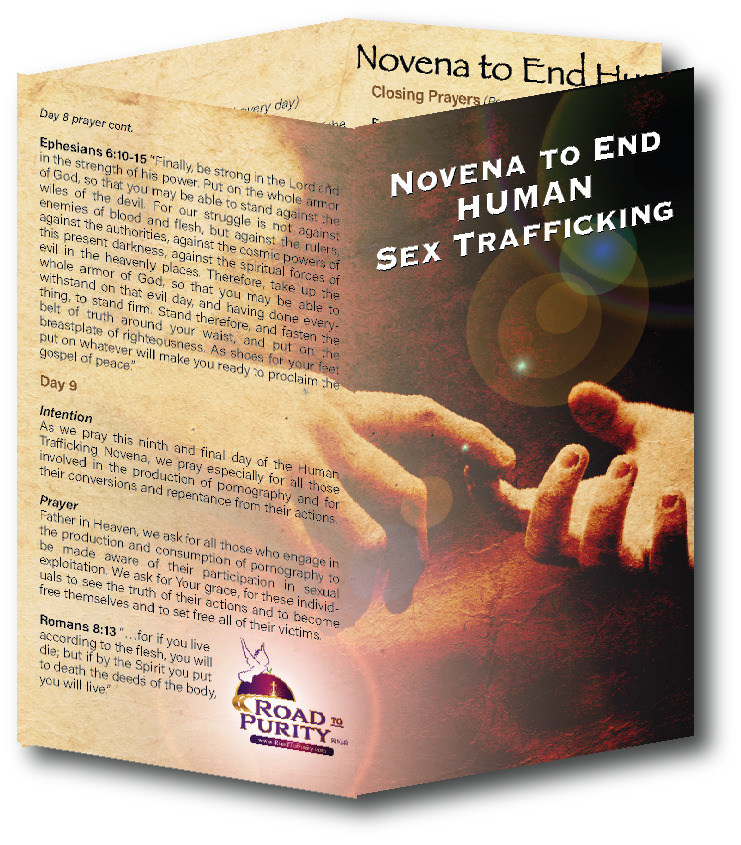 Novena to End Human Sex Trafficking - Prayer Card / 3" x 6" folded (c) - Journeys of Faith