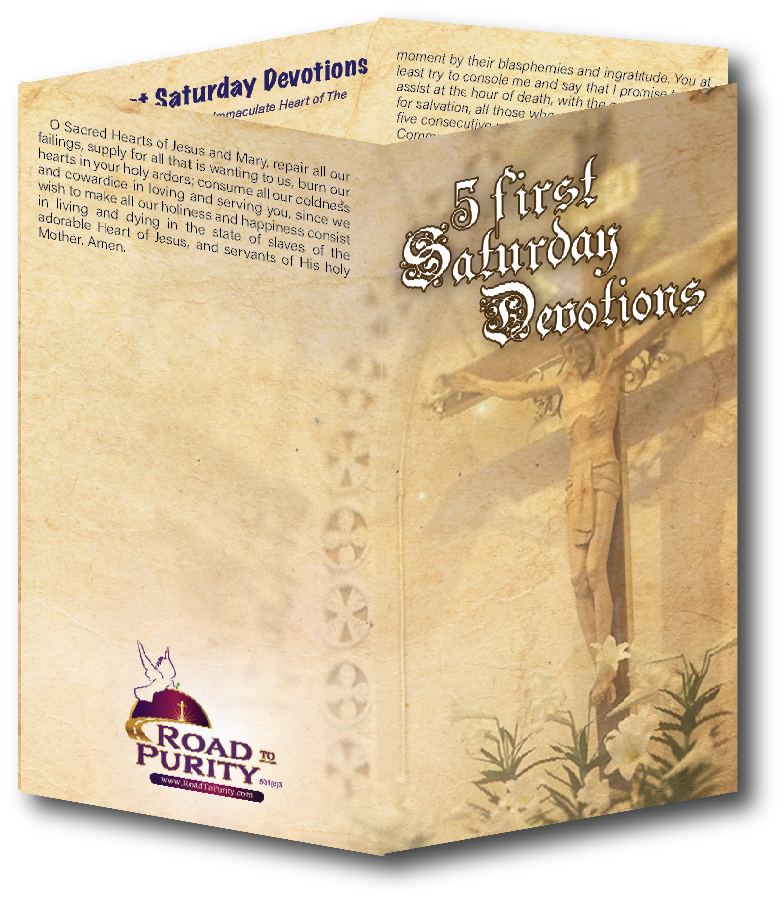NEW! 5 First Saturday Devotions - Prayer Card / 3" x 6" folded (c) - Journeys of Faith
