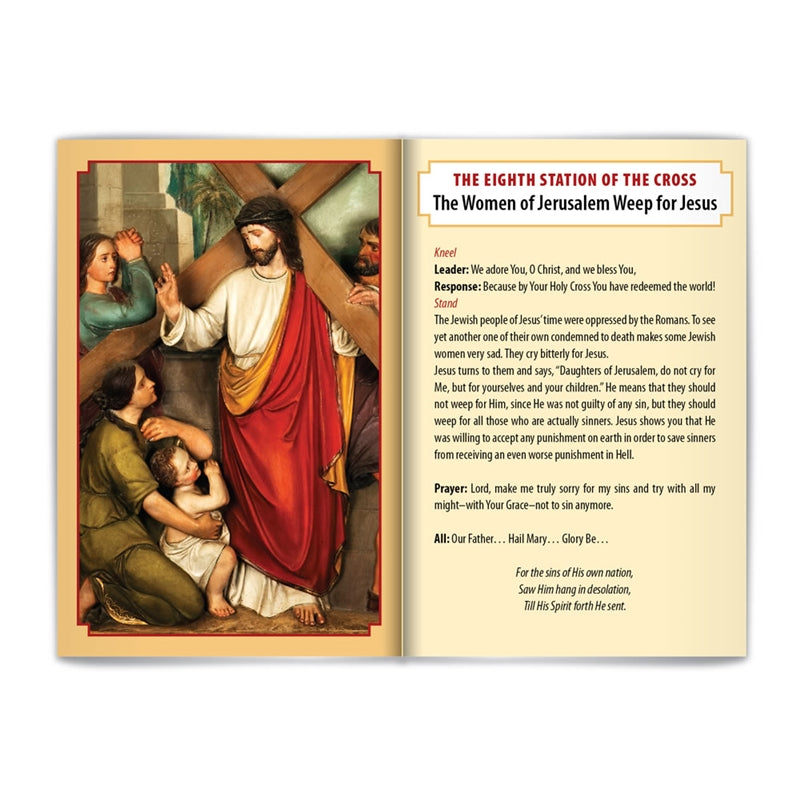 Stations of the Cross Prayer Booklet (Bi-lingual) - Journeys of Faith