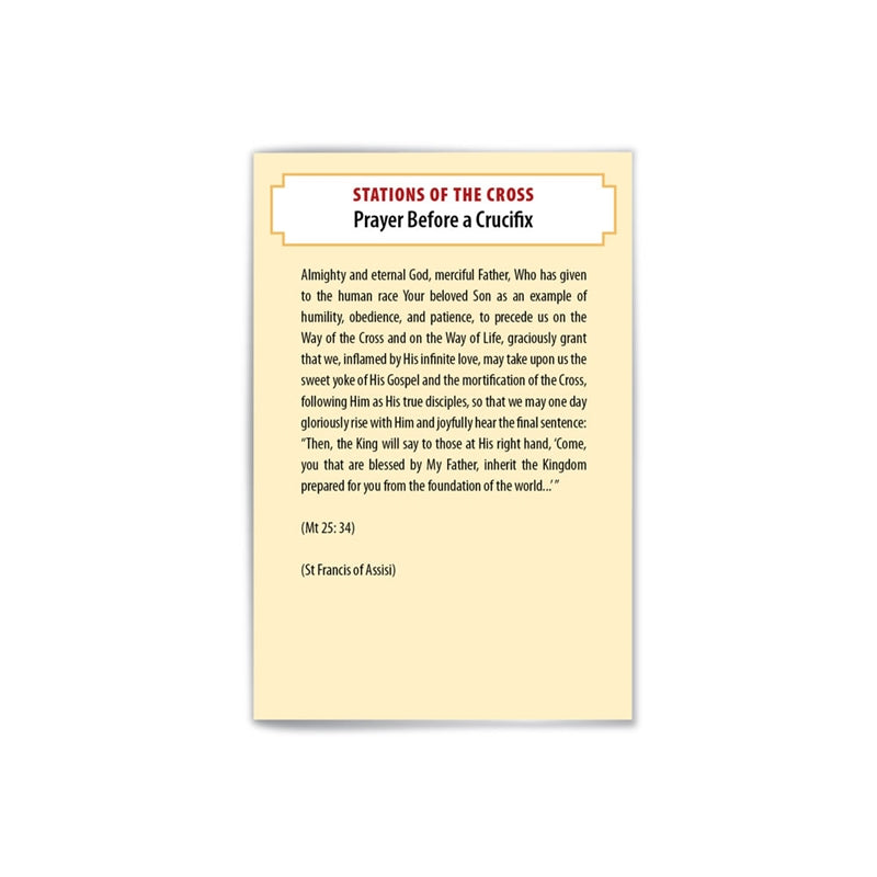 Stations of the Cross Prayer Booklet (Bi-lingual) - Journeys of Faith
