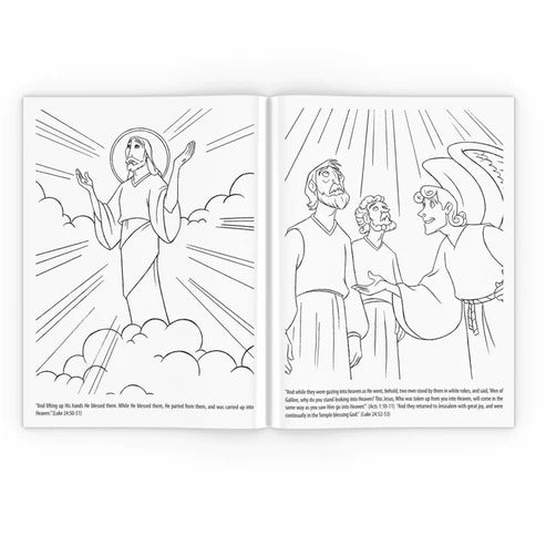 3 Coloring Book Set: Palm Sunday, Easter, & Divine Mercy Sunday - Journeys of Faith