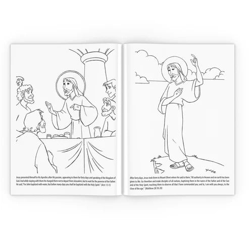 3 Coloring Book Set: Palm Sunday, Easter, & Divine Mercy Sunday - Journeys of Faith