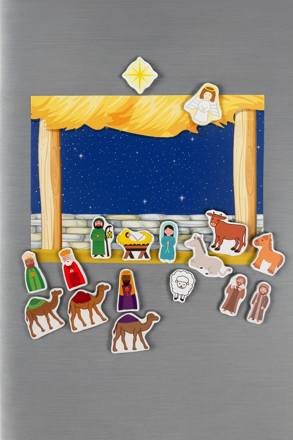 Saintly Heart Nativity Magnet Set - Journeys of Faith