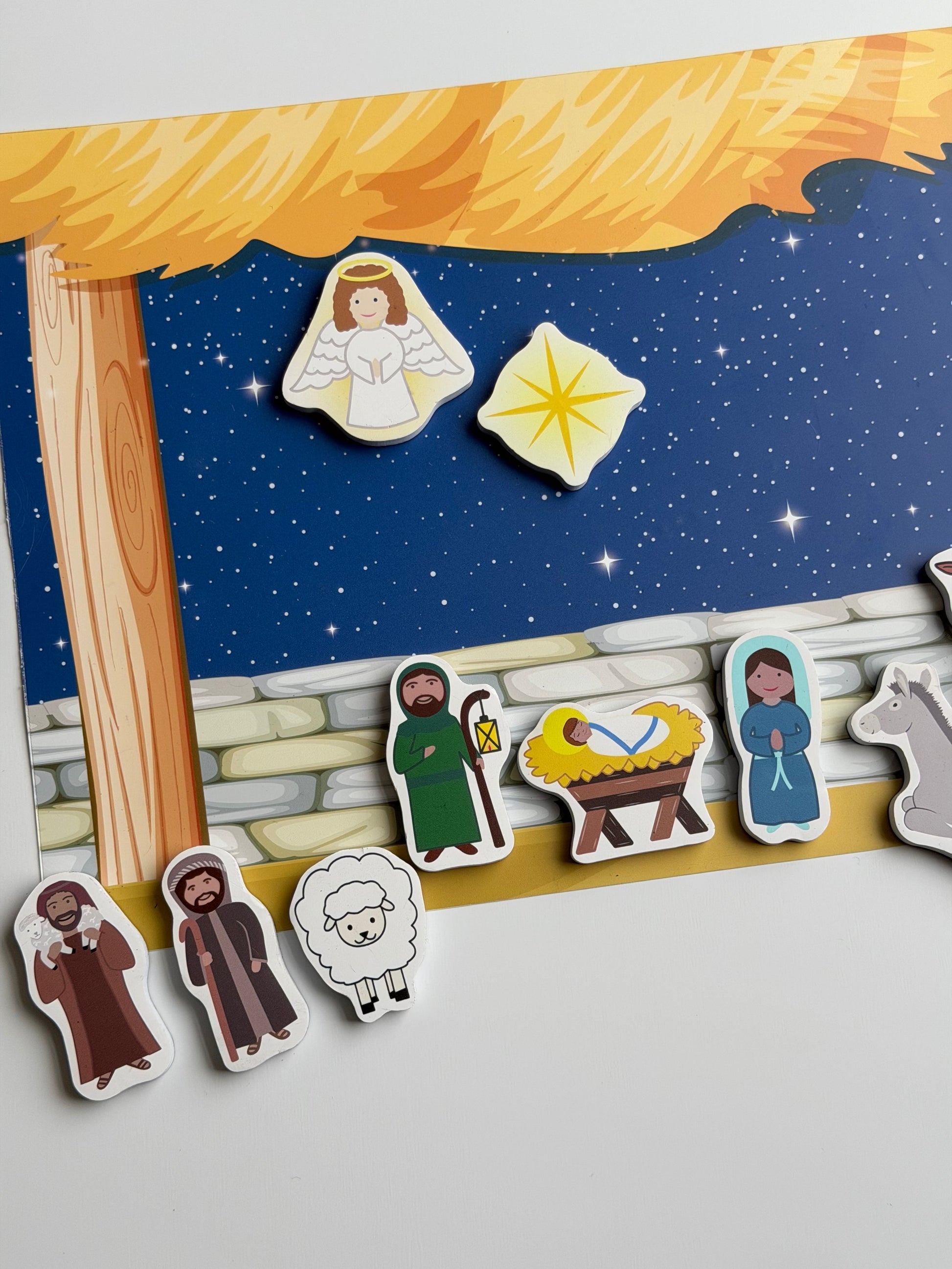 Saintly Heart Nativity Magnet Set - Journeys of Faith
