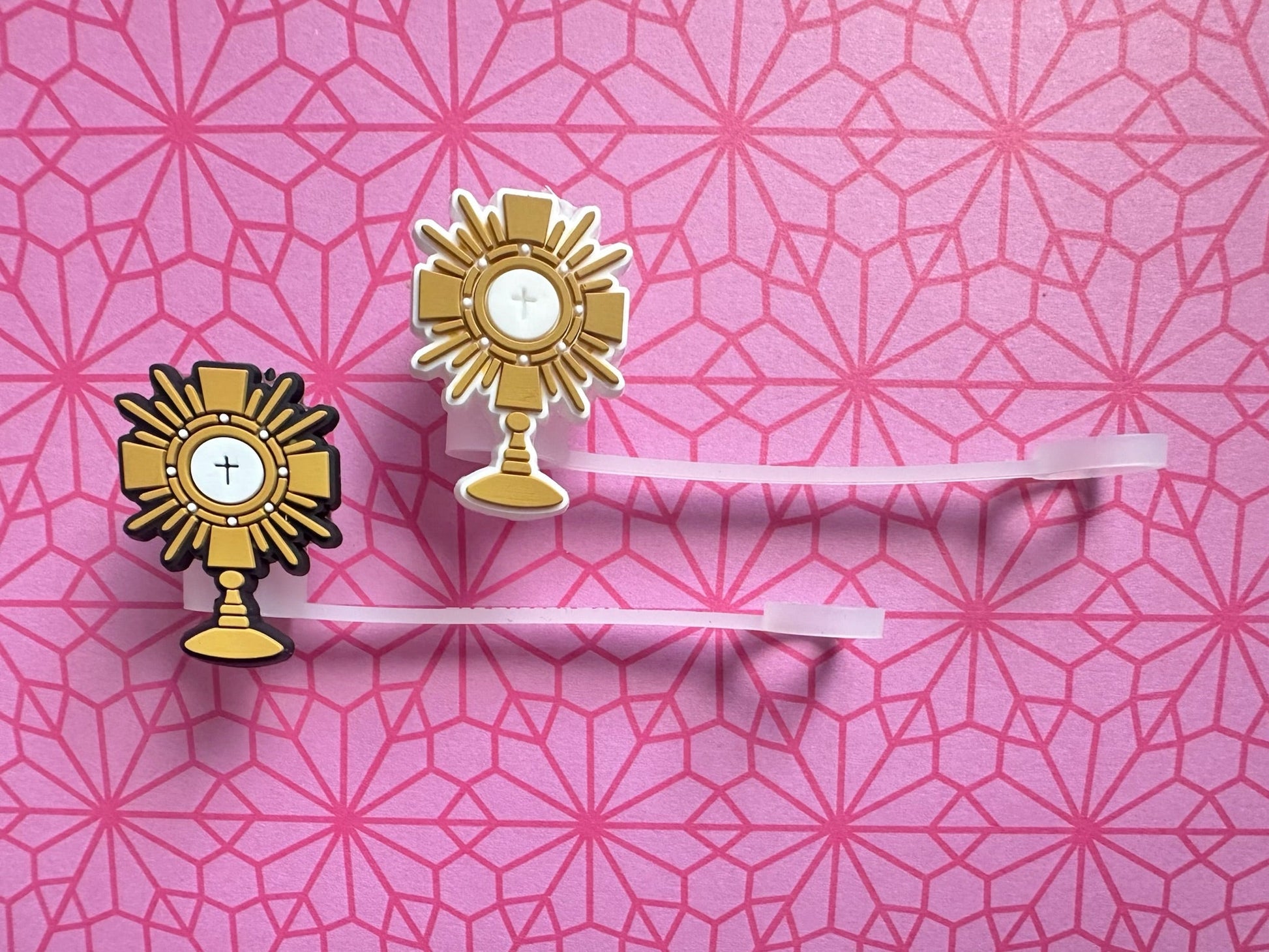 Catholic Straw Toppers: Adoration (a 2 pack!) - Journeys of Faith