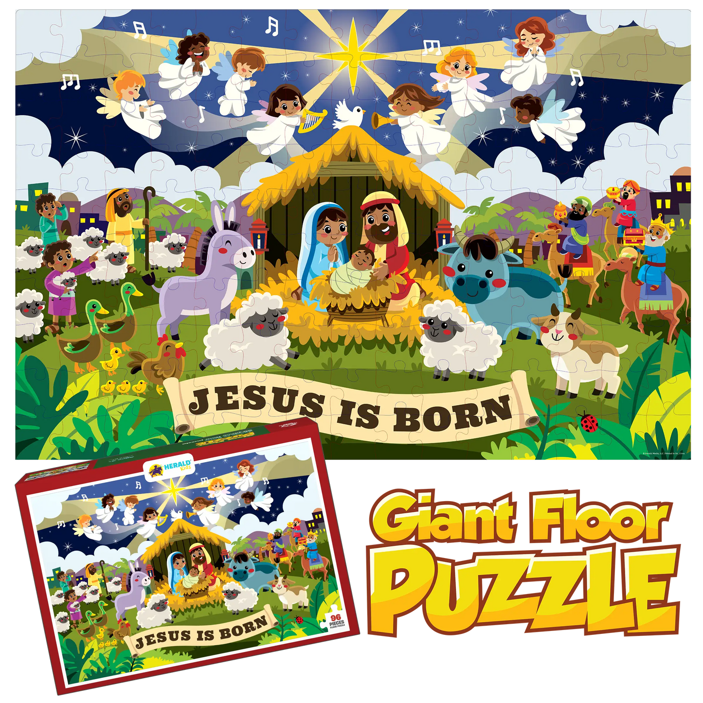 Jesus is Born - 150-Piece Giant Floor Puzzle - Journeys of Faith