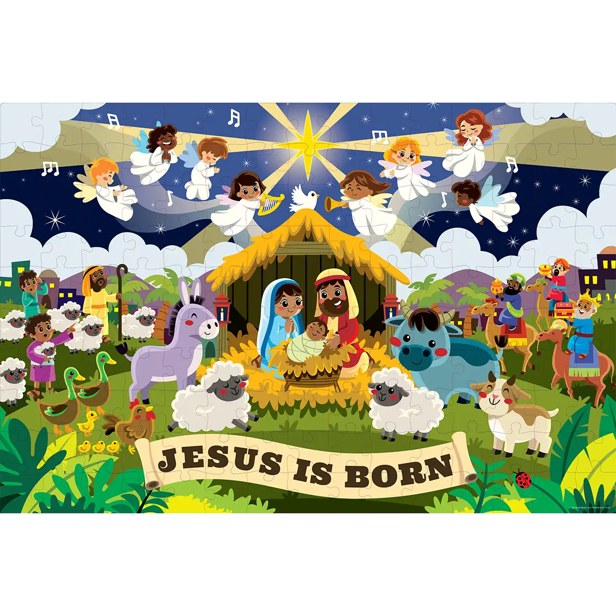 Jesus is Born - 150-Piece Giant Floor Puzzle - Journeys of Faith