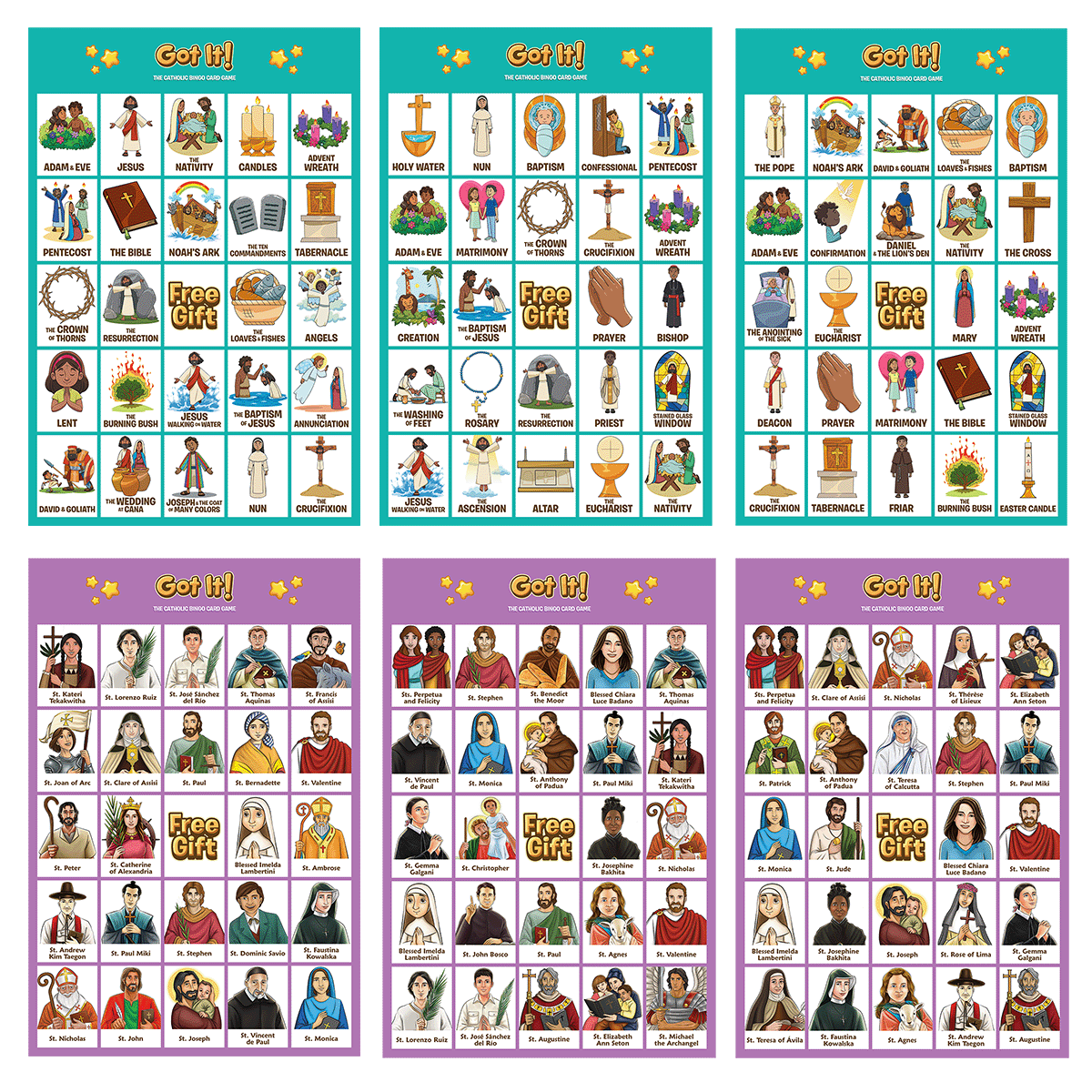 Got It! The Catholic Bingo Game - 2 games in one! - Journeys of Faith
