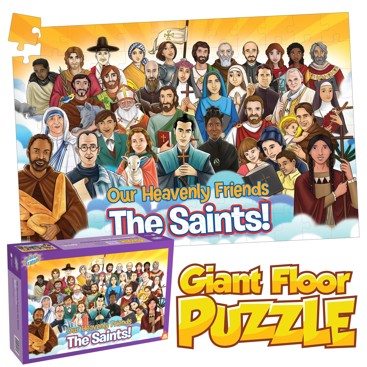 The  Saints Giant Floor Puzzle - Journeys of Faith
