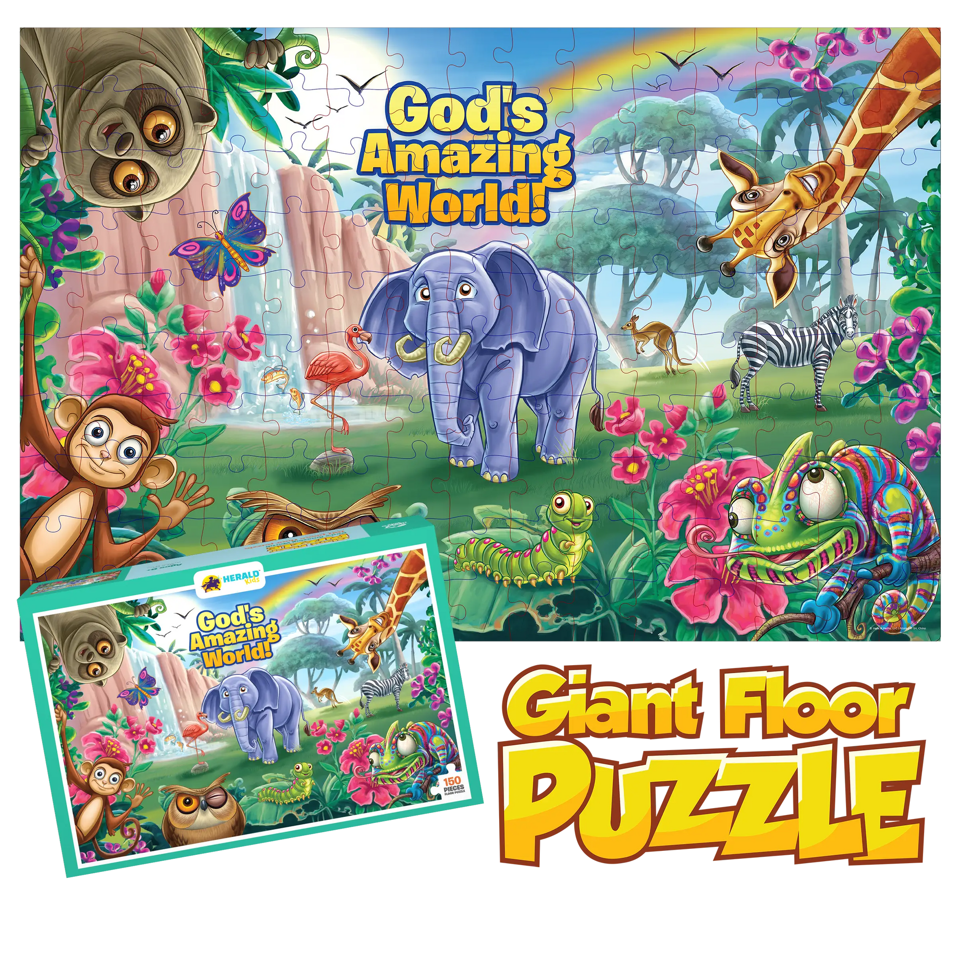 God's Amazing World - 150-Piece Giant Floor Puzzle - Journeys of Faith