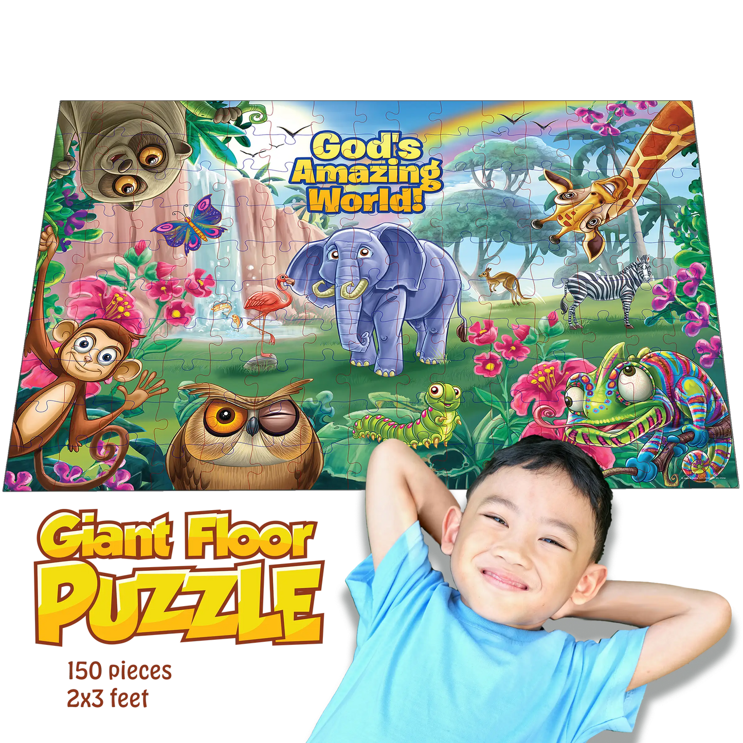God's Amazing World - 150-Piece Giant Floor Puzzle - Journeys of Faith