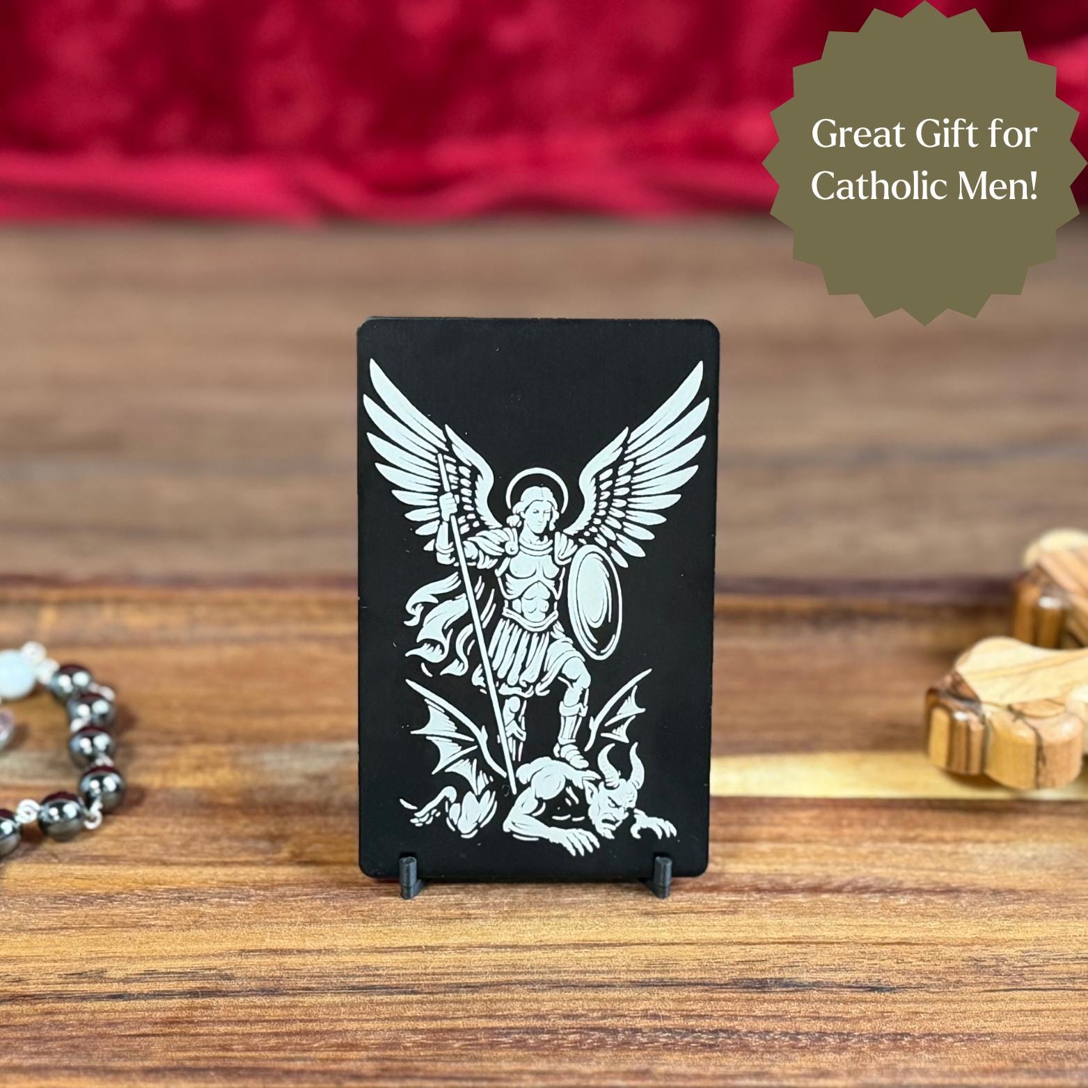 St. Michael Premium Metal Prayer Card - Journeys of Faith