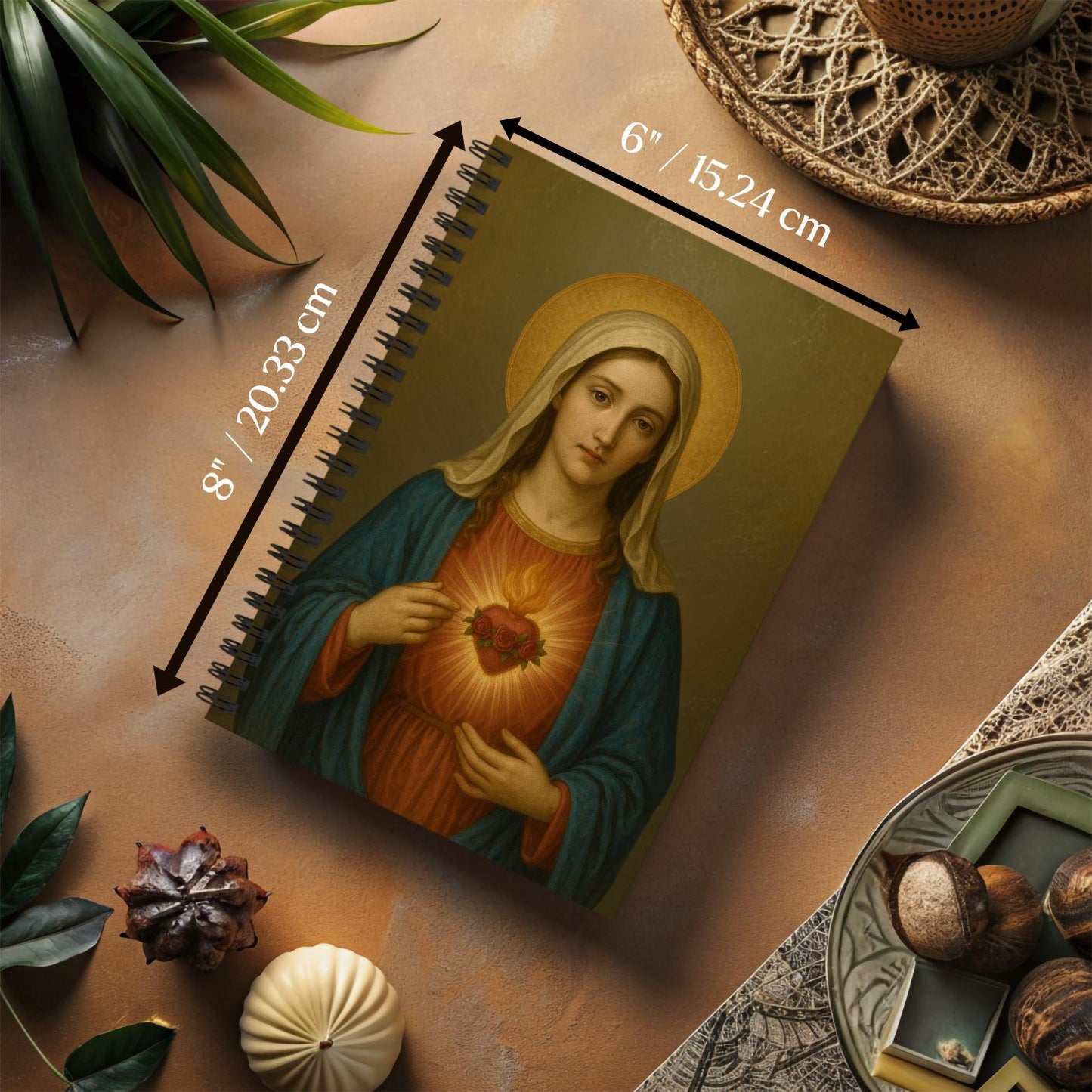 Immaculate Heart of Mary Notebook - Journeys of Faith