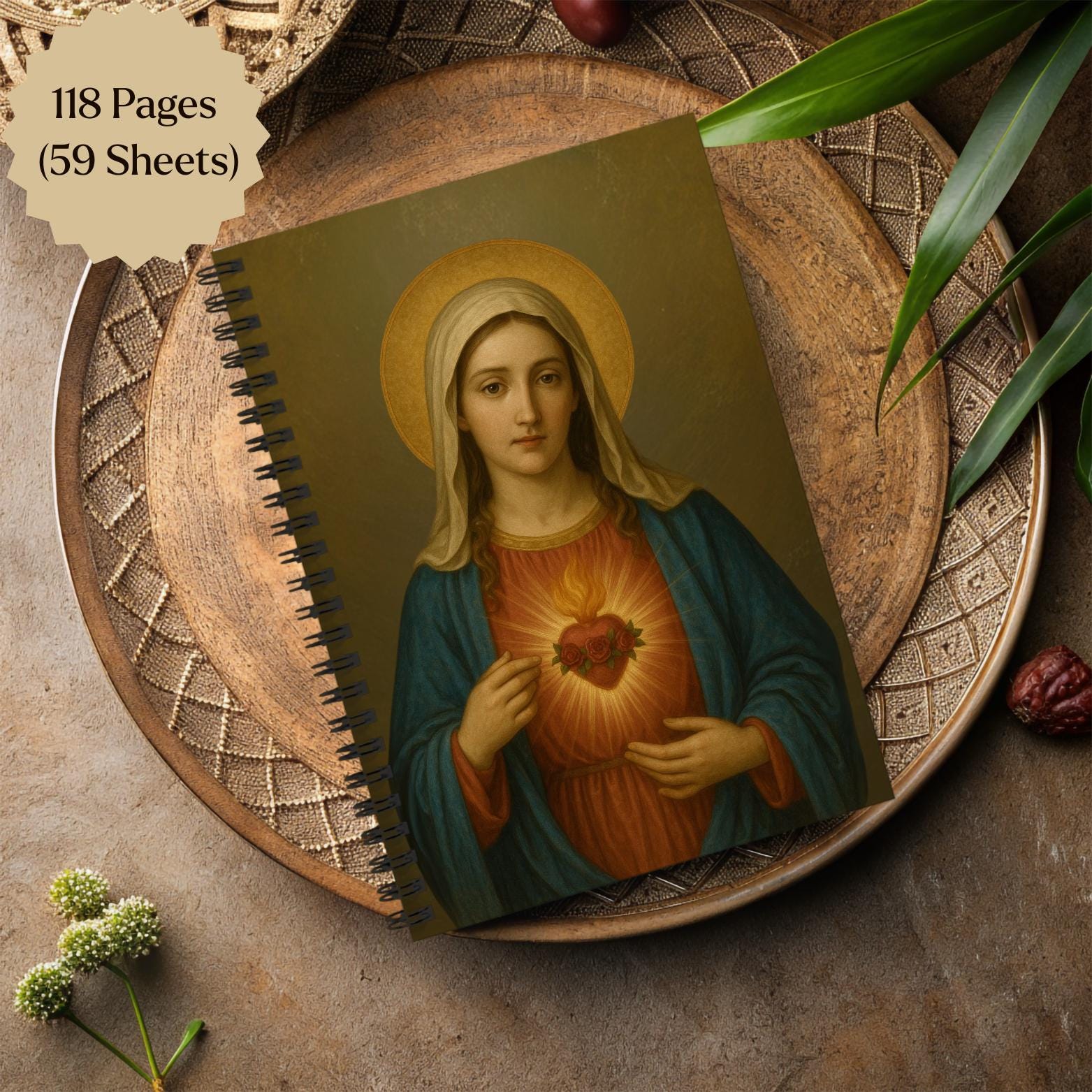 Immaculate Heart of Mary Notebook - Journeys of Faith