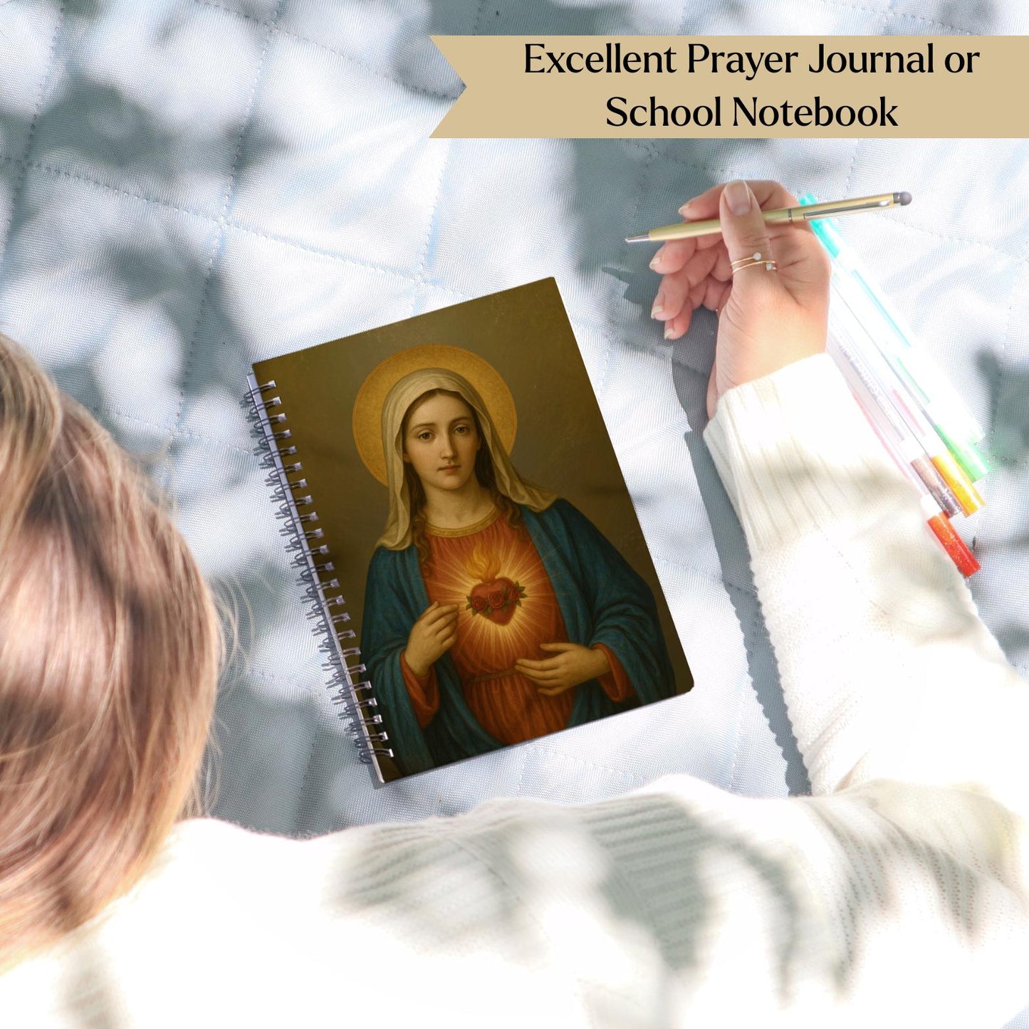 Immaculate Heart of Mary Notebook - Journeys of Faith