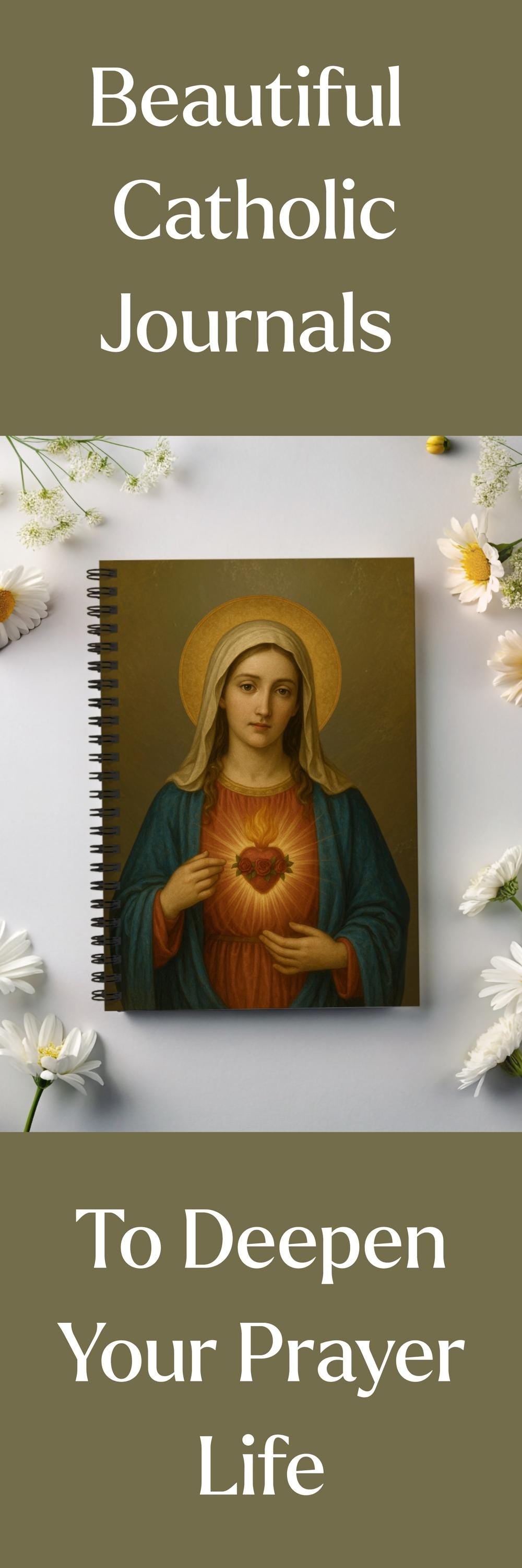 Immaculate Heart of Mary Notebook - Journeys of Faith