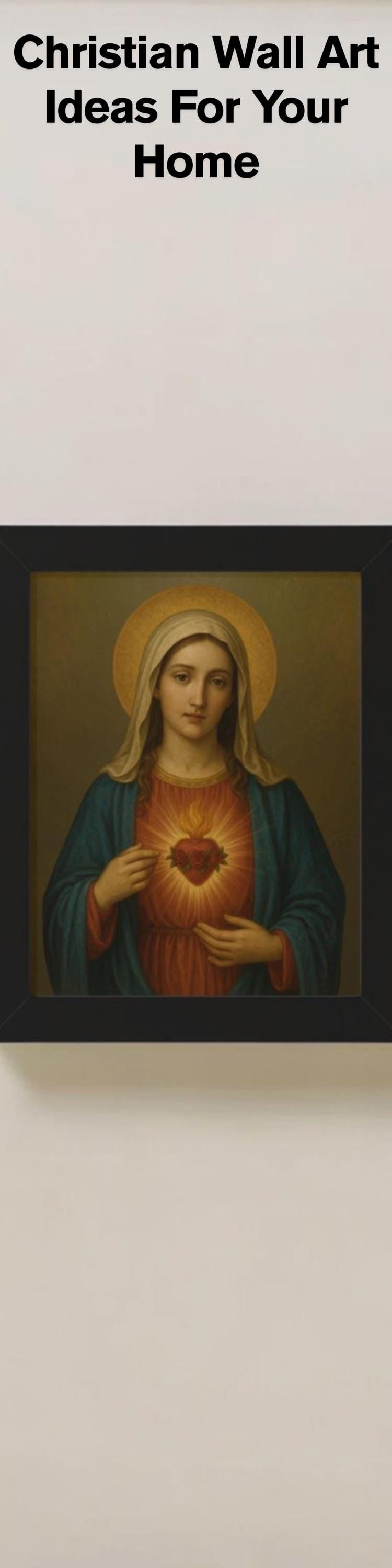 Immaculate Heart of Mary Framed Wall Art - Journeys of Faith