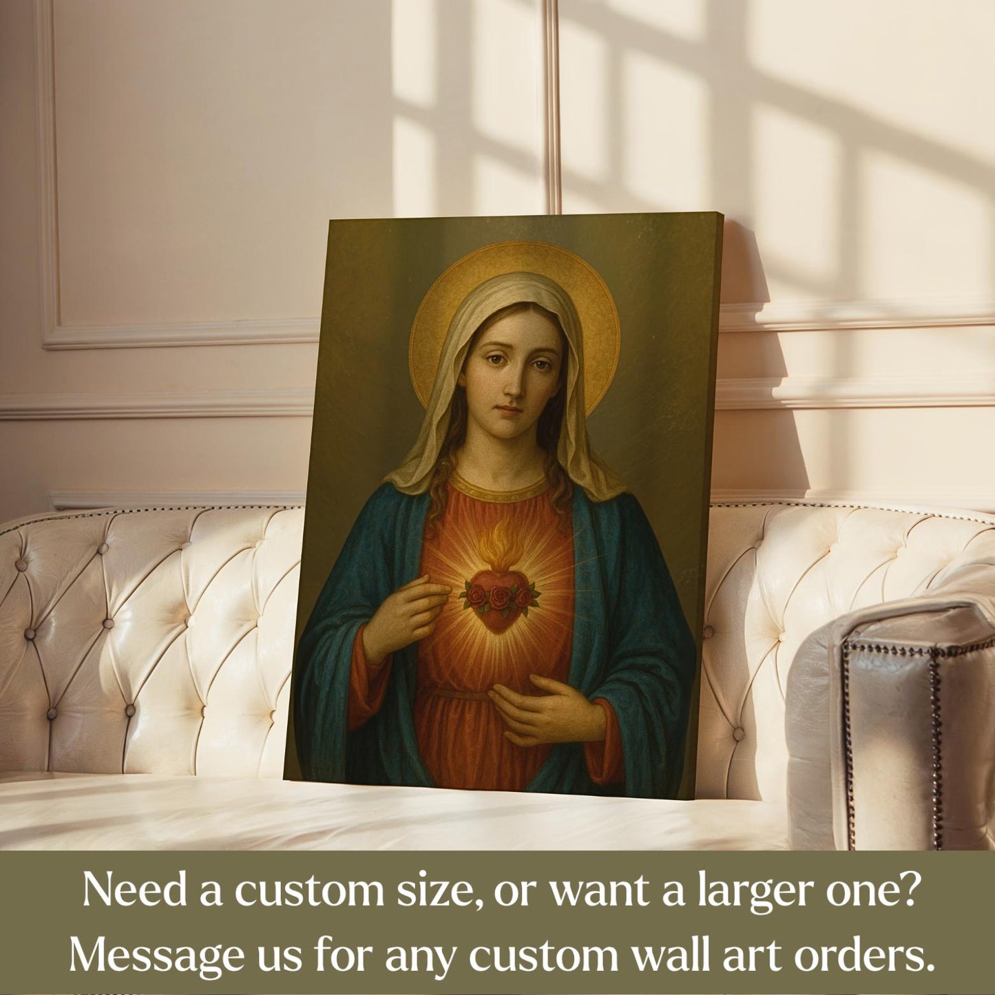 Immaculate Heart of Mary Canvas Wall Art - Journeys of Faith