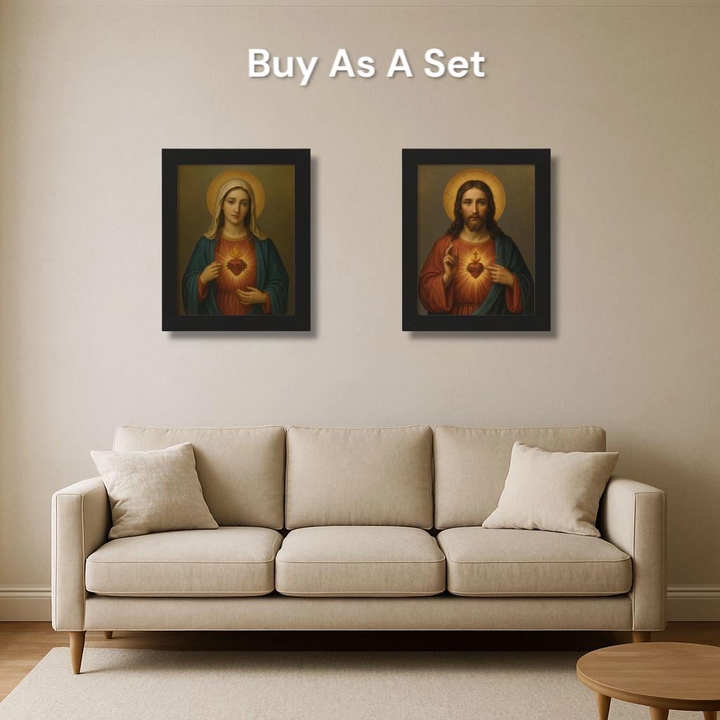 Sacred Heart of Jesus Framed Wall Art - Journeys of Faith