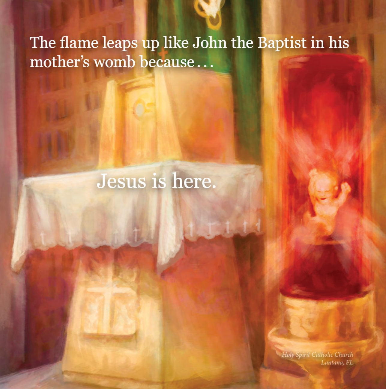 A framed print titled "This Little Light of Thine" by St. Augustine Prints, featuring inspirational art with warm, inviting colors.