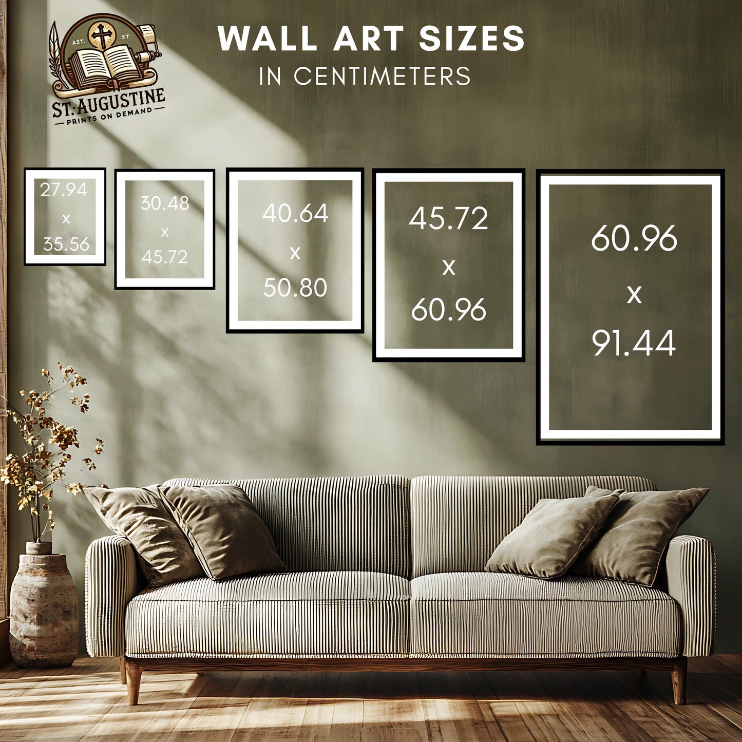 Biblical canvas wall art featuring Matthew 18:12-14 with religious imagery, by St. Augustine Prints