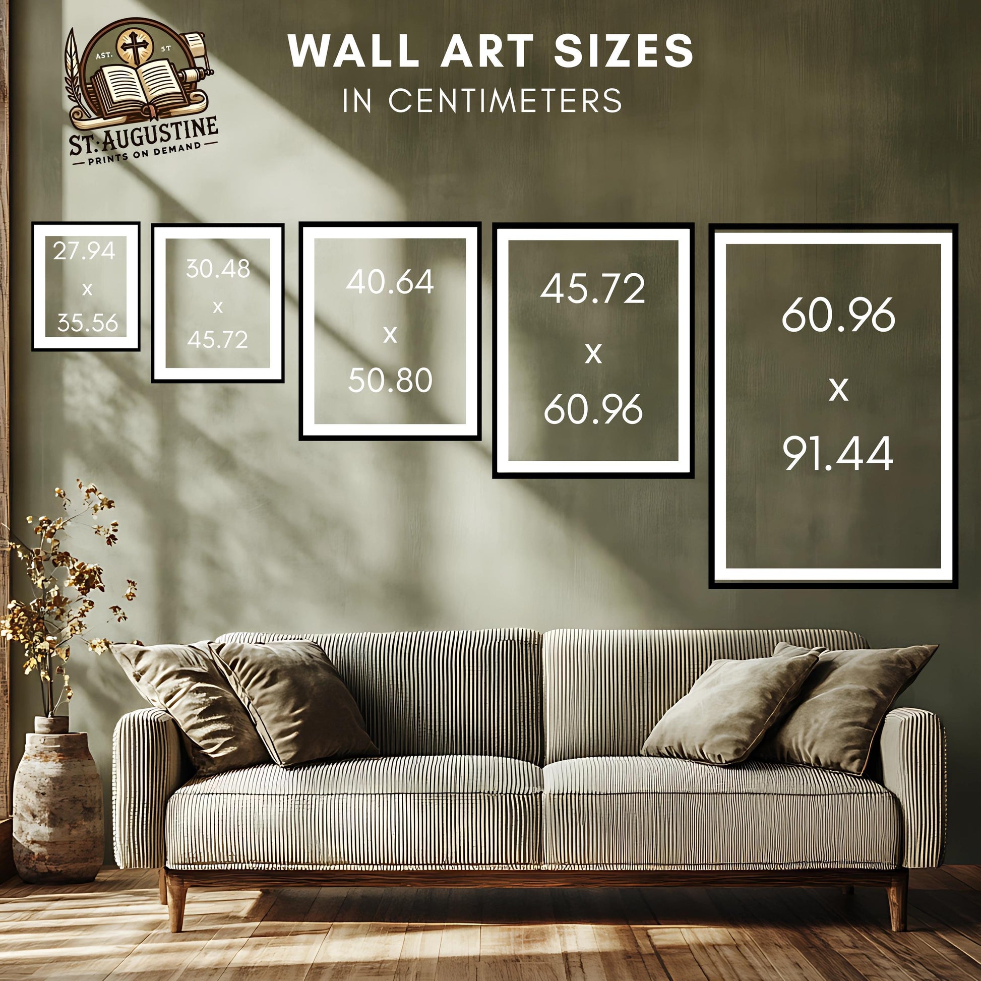 Biblical canvas wall art featuring Matthew 18:12-14 with religious imagery, by St. Augustine Prints