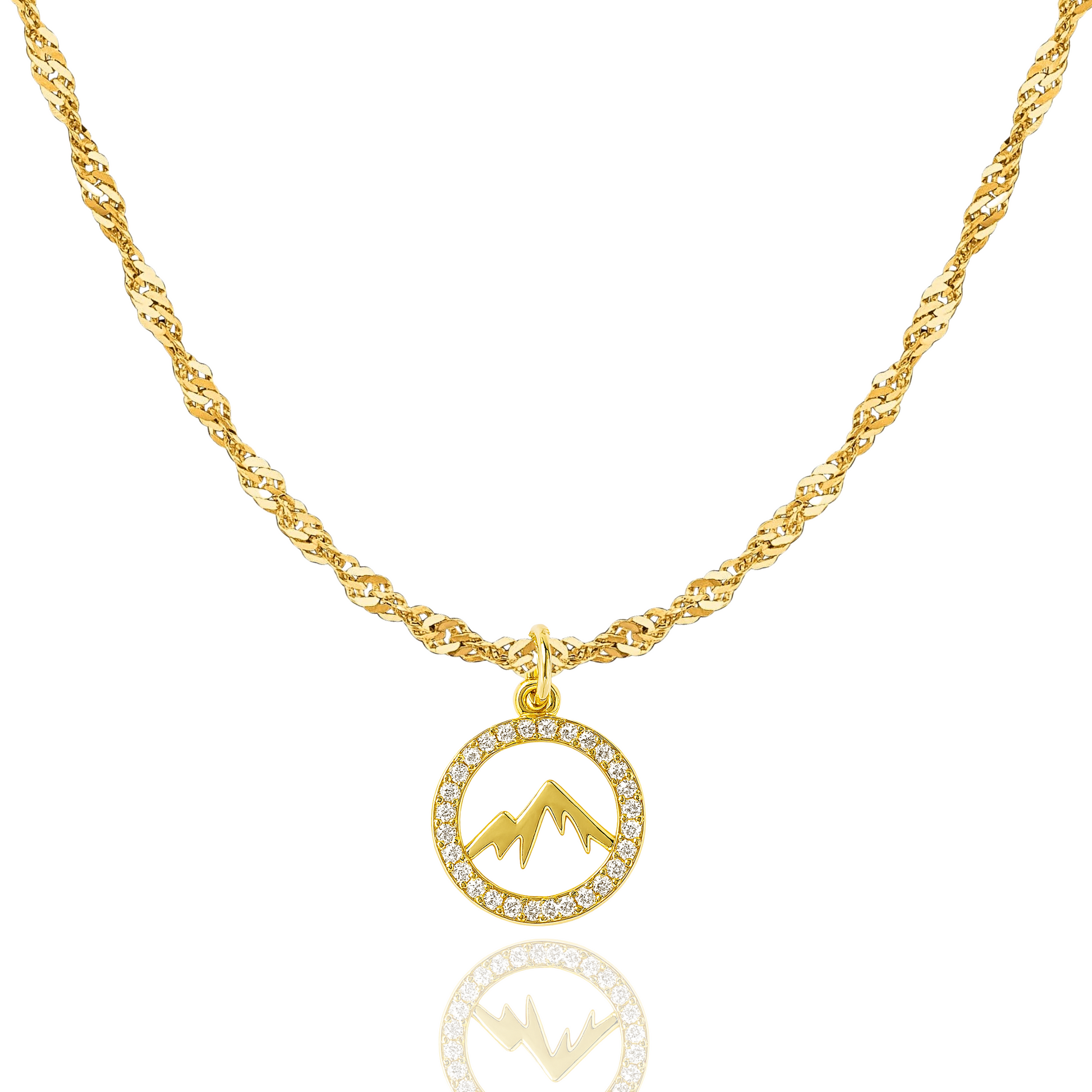Faith Moves Mountains Necklace in Gold and Silver - Journeys of Faith