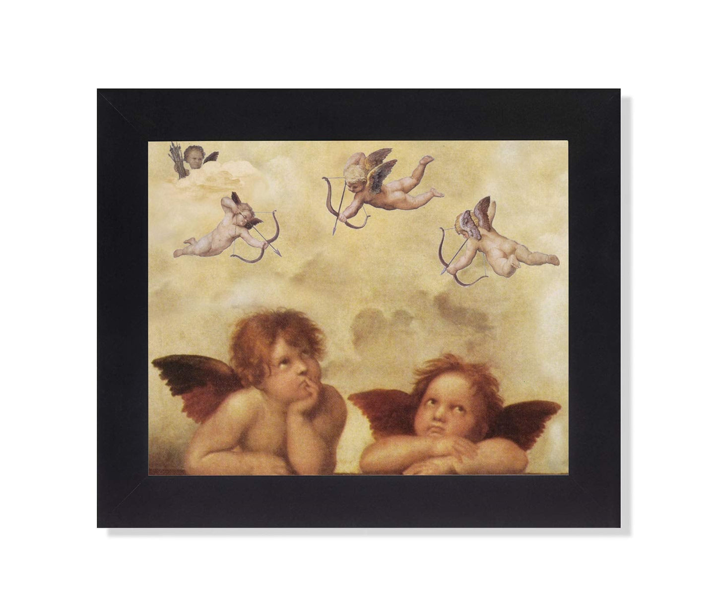 Raphael Cherubs Angels Religious Wall Picture Framed Art Print - Journeys of Faith