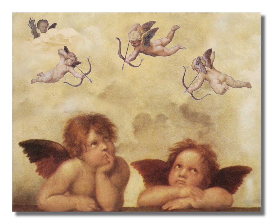 Raphael Cherubs Angels Religious Wall Picture Framed Art Print - Journeys of Faith