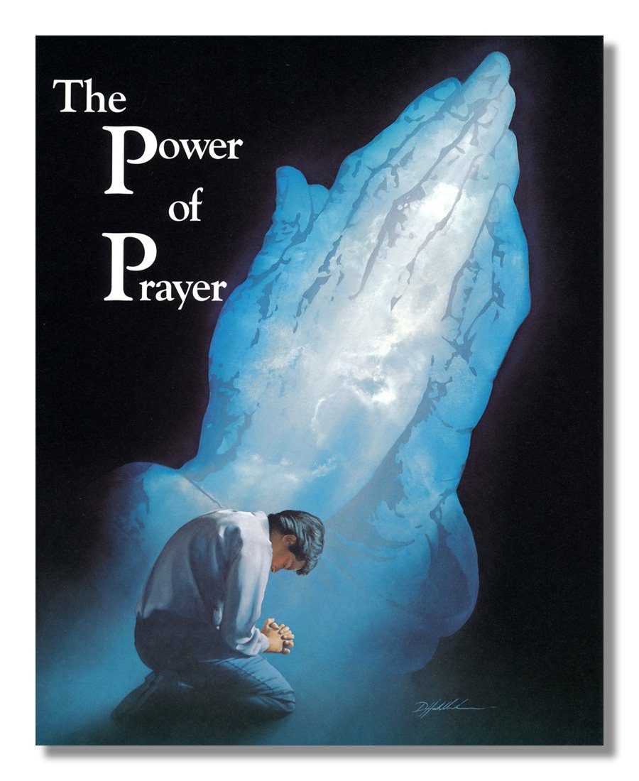 The Power of Prayer Praying Hands Religious Wall Picture Framed Art Print - Journeys of Faith