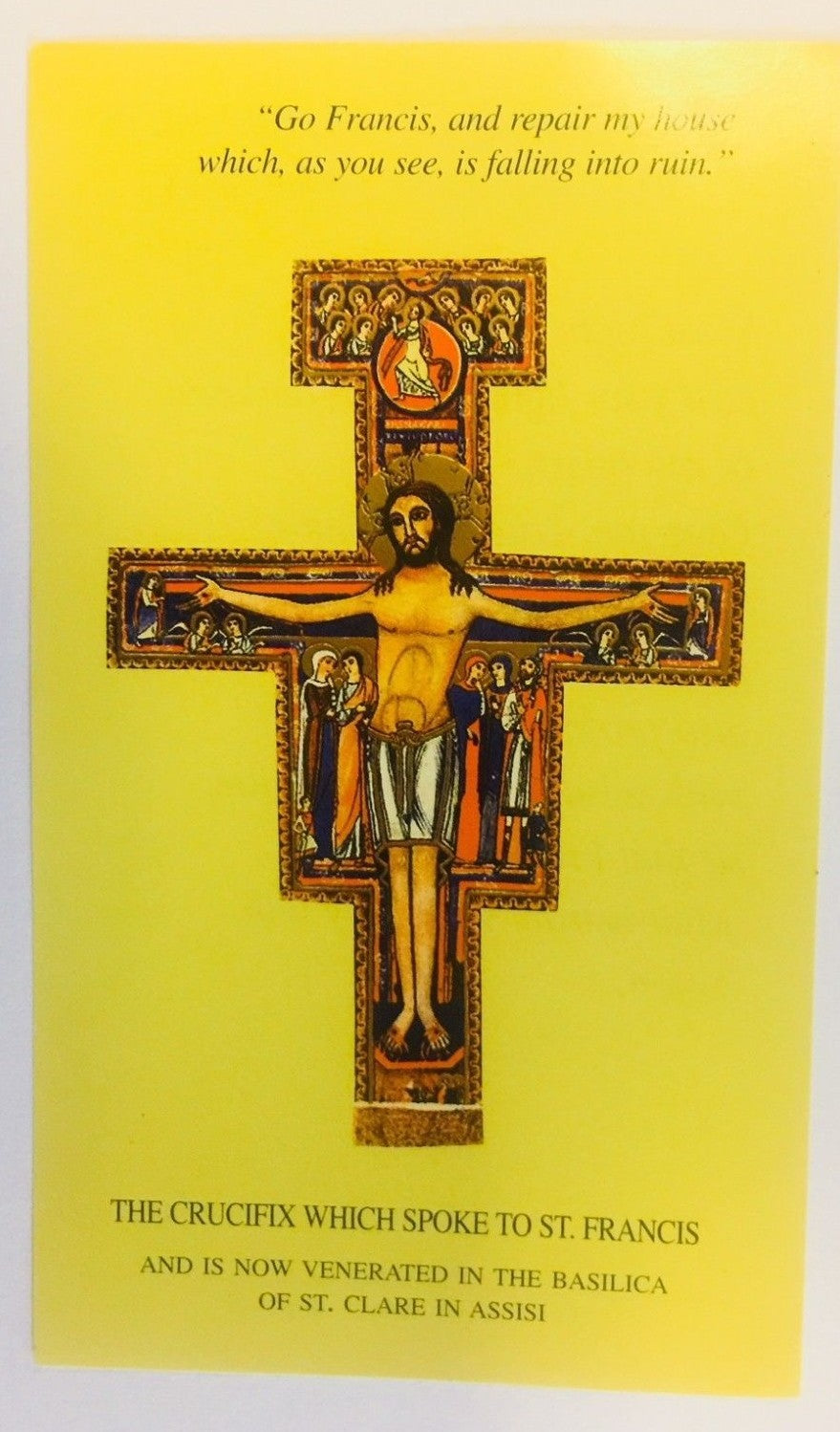 Saint Francis of Assisi Prayer before the Crucifix, Prayer/New from Italy - Journeys of Faith