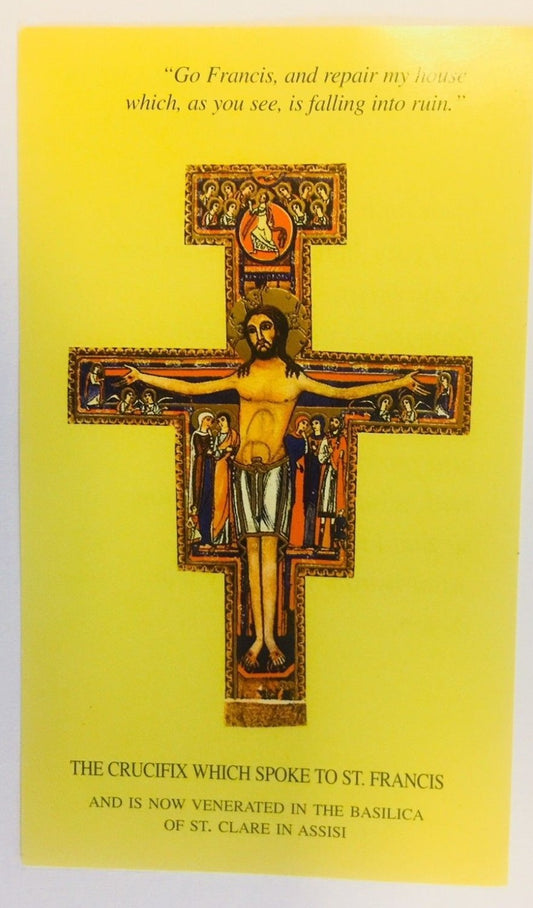 Saint Francis of Assisi Prayer before the Crucifix, Prayer/New from Italy - Journeys of Faith